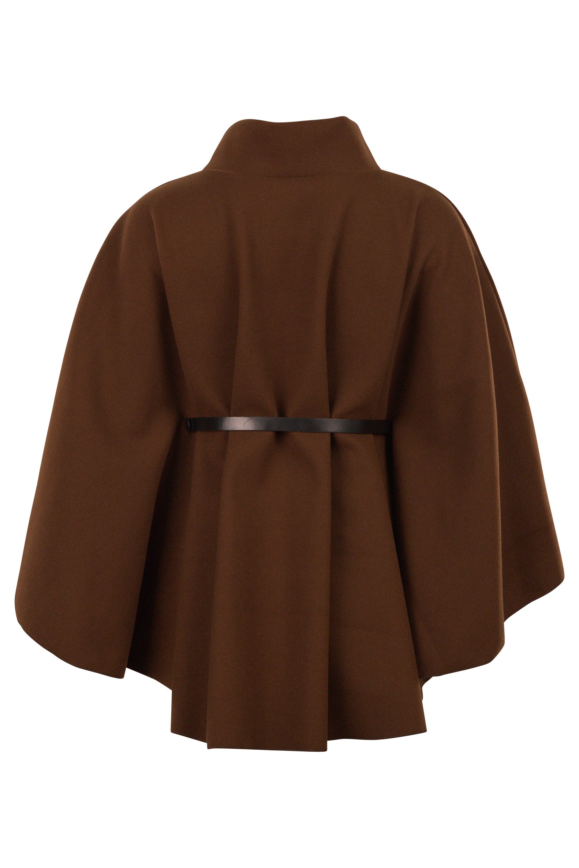 malito more than fashion Kurzmantel Cape mit Gürtel 4570 eleganter Cape-Pon günstig online kaufen