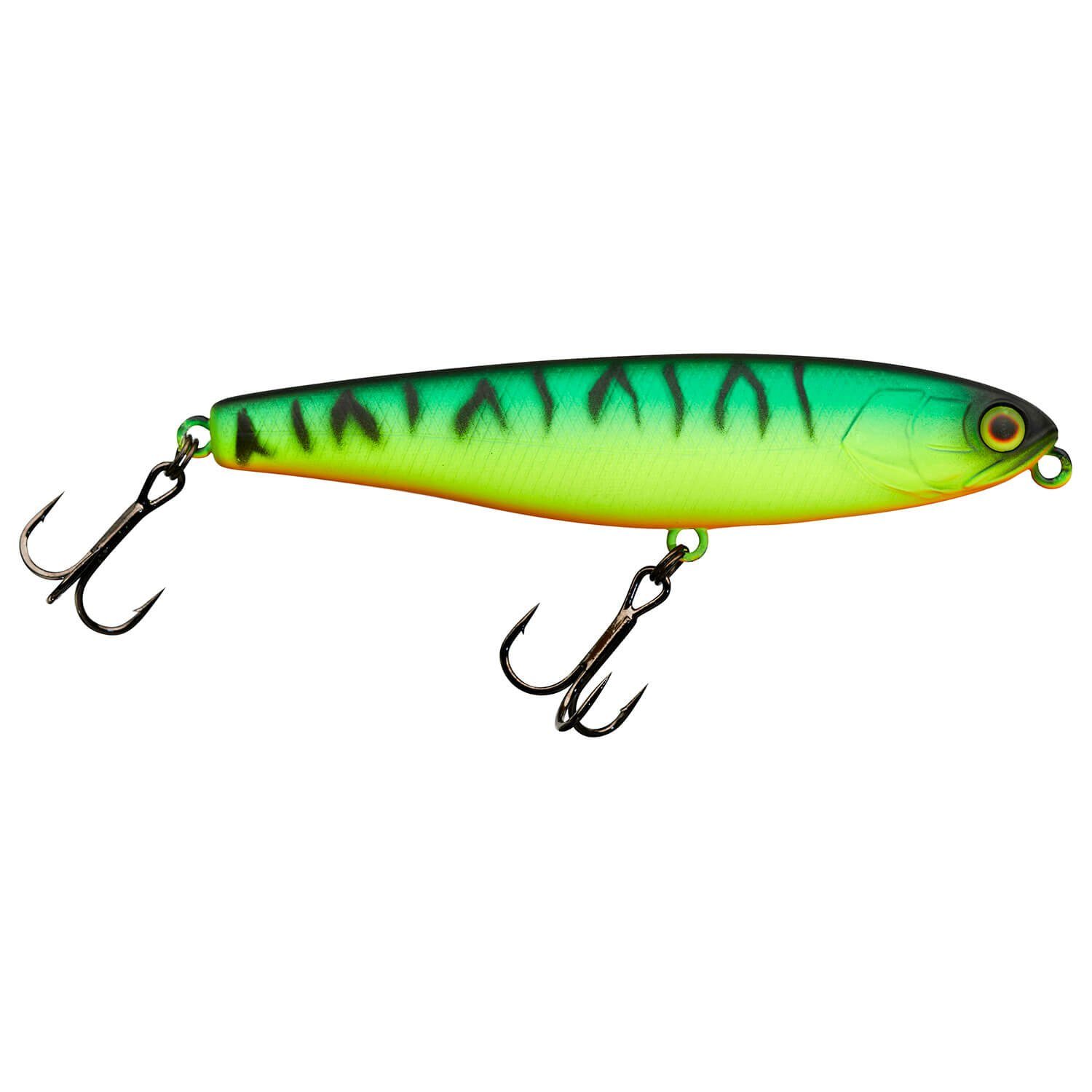 Illex Kunstköder Illex Bonnie 85 Wobbler Silent Stickbait, (1-St) Mat Tiger