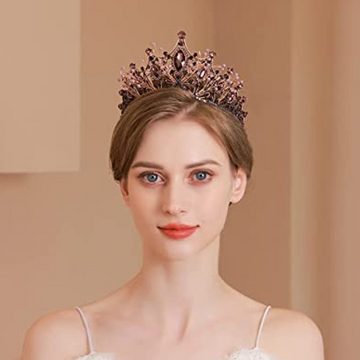 Lubgitsr Diadem Hochzeit Diadem, Brautkrone, Kristalle Prinzessin Krone (1-tlg)
