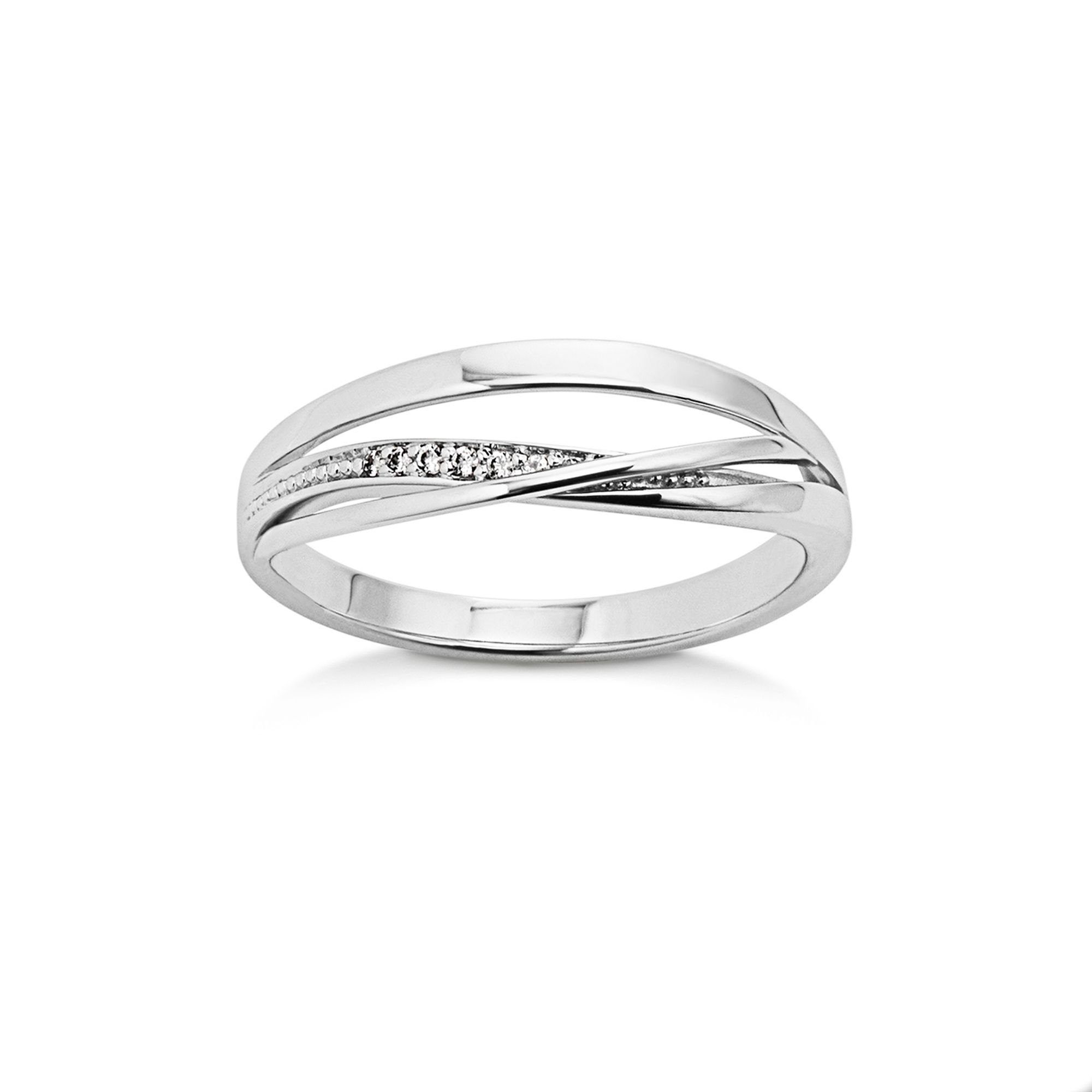 Orolino Fingerring Gold 585 mit 6x Brillant zus. 0,03ct.