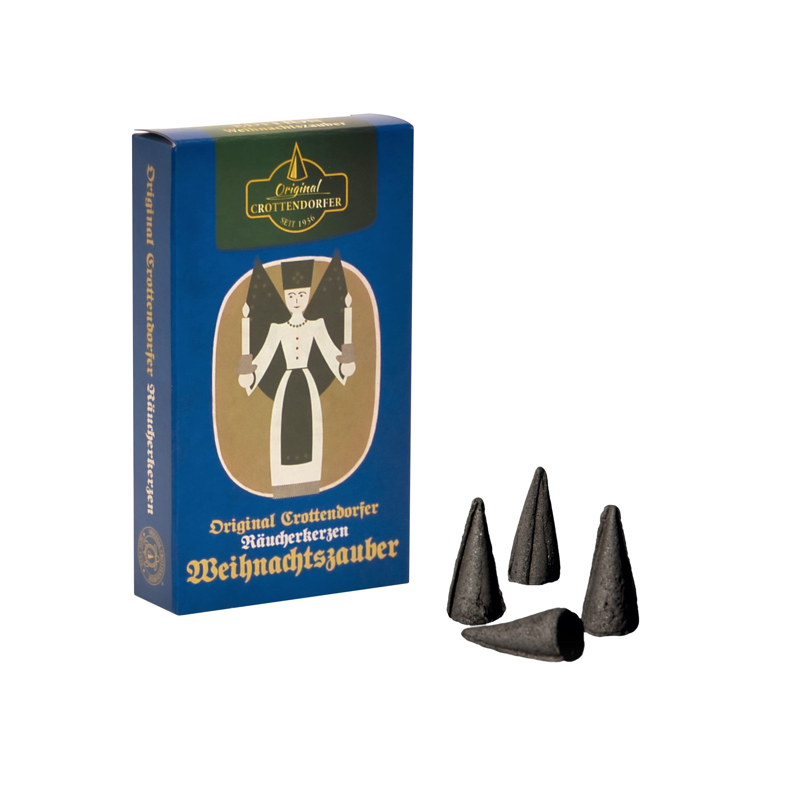 Crottendorfer Пахощі конуси Crottendorfer Räucherkerzen Nostalgie-Serie (5 Packungen je Sorte), Made in Germany