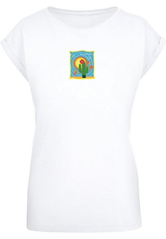 Merchcode T-Shirt Damen Ladies Frida Kahlo - Cactus Extended Shoulder Tee (1 -tlg)