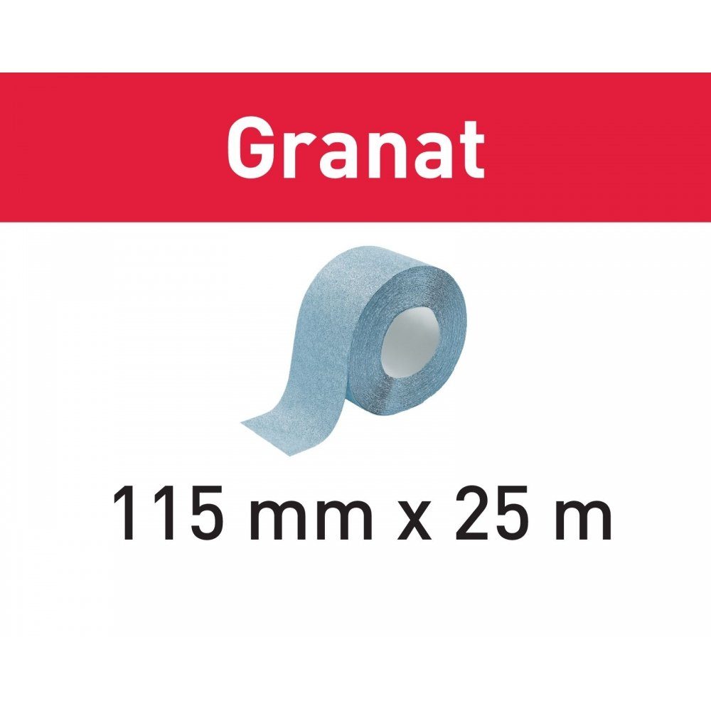 GR Schleifpapier FESTOOL (201105) Granat 115x25m P80 Schleifrolle
