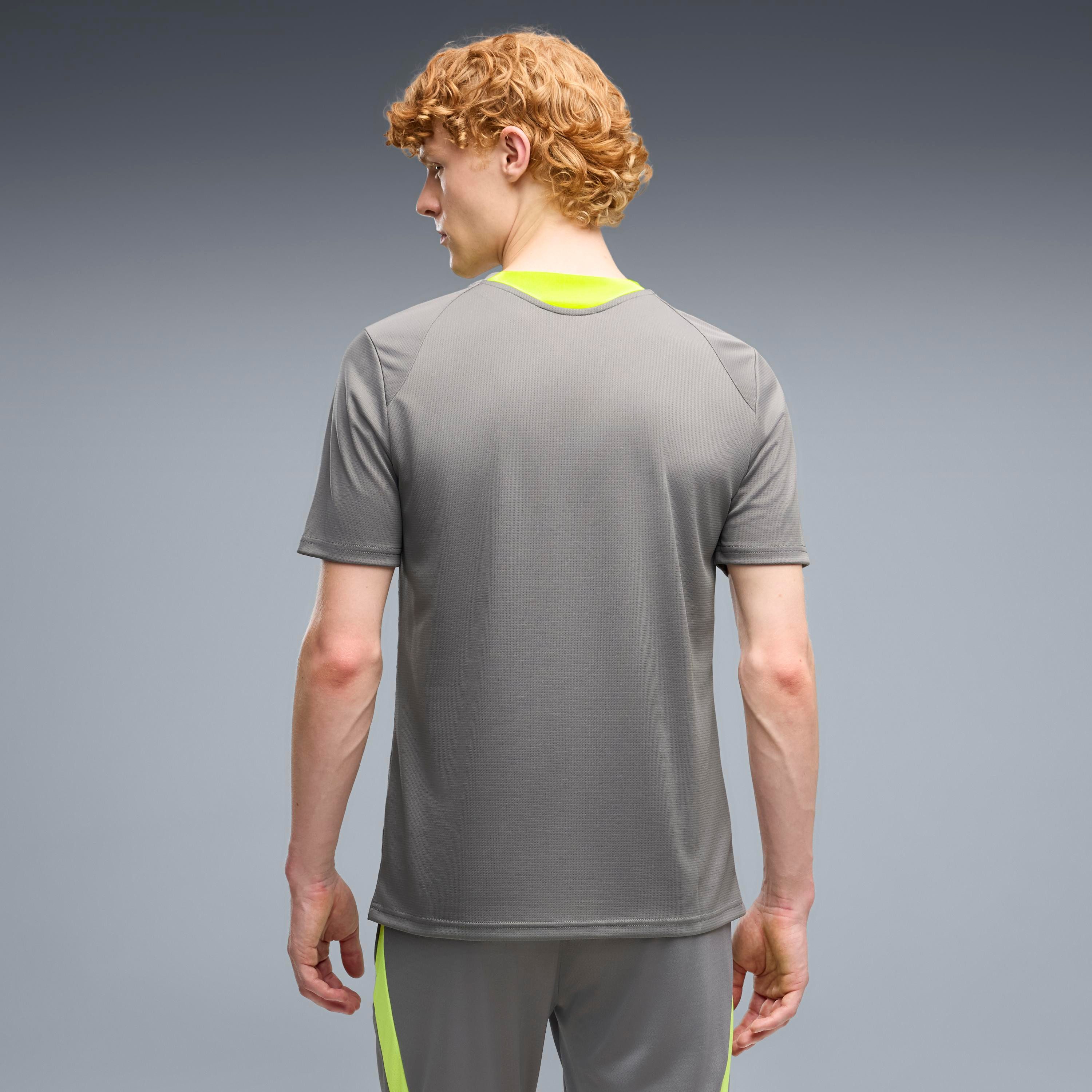 PUMA Fußballtrikot BVB TRAINING JERSEY mit sportlichem Stil, Kurzarmdesign, gemusterte Optik, Slim Fit – Bild 2 von 5