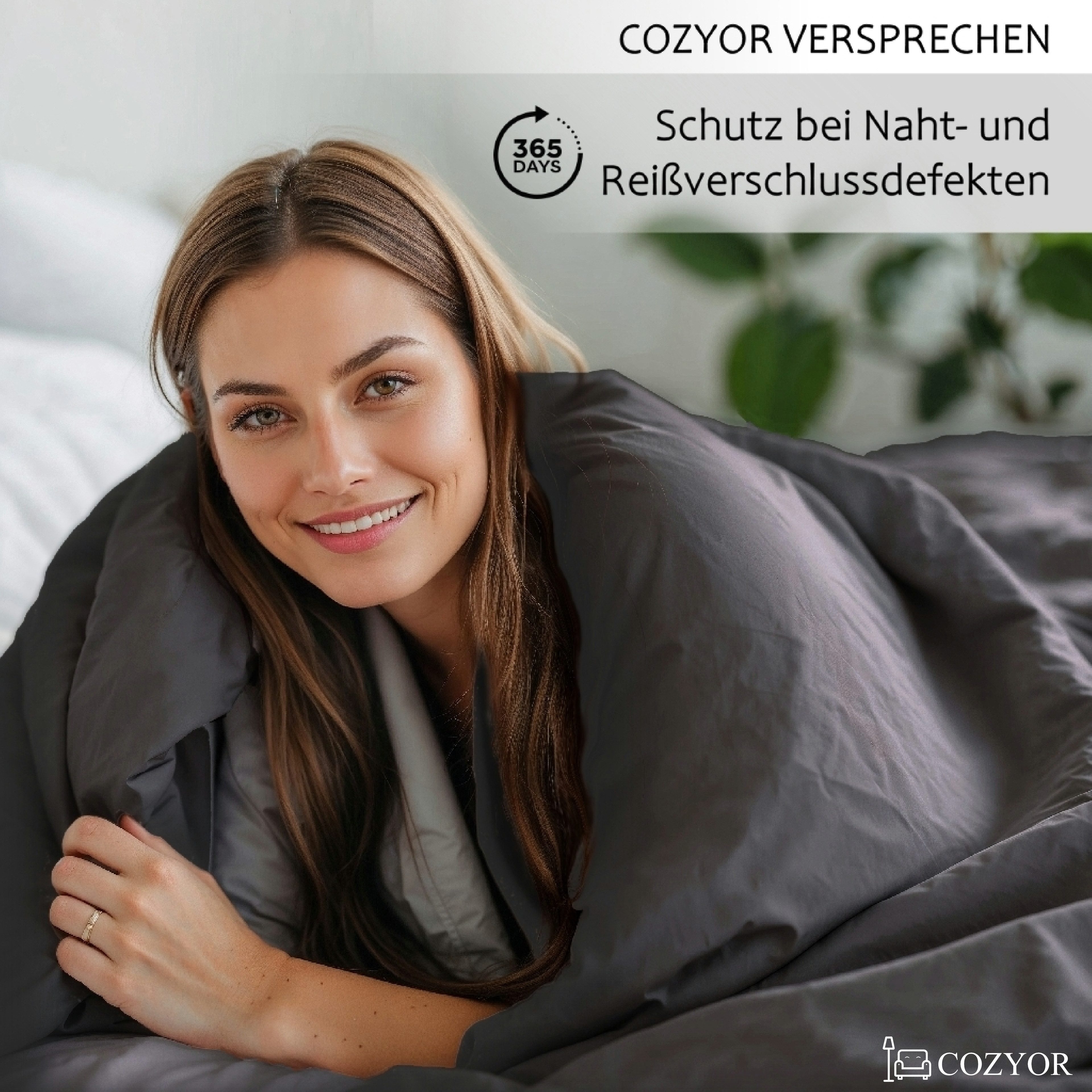 Cozyor Bettwäsche Allergiker Bettwäsche extra weich, 135x200 155x200 155x220 200x200, Mikrofaser, 2 teilig, allergikerfreundlich