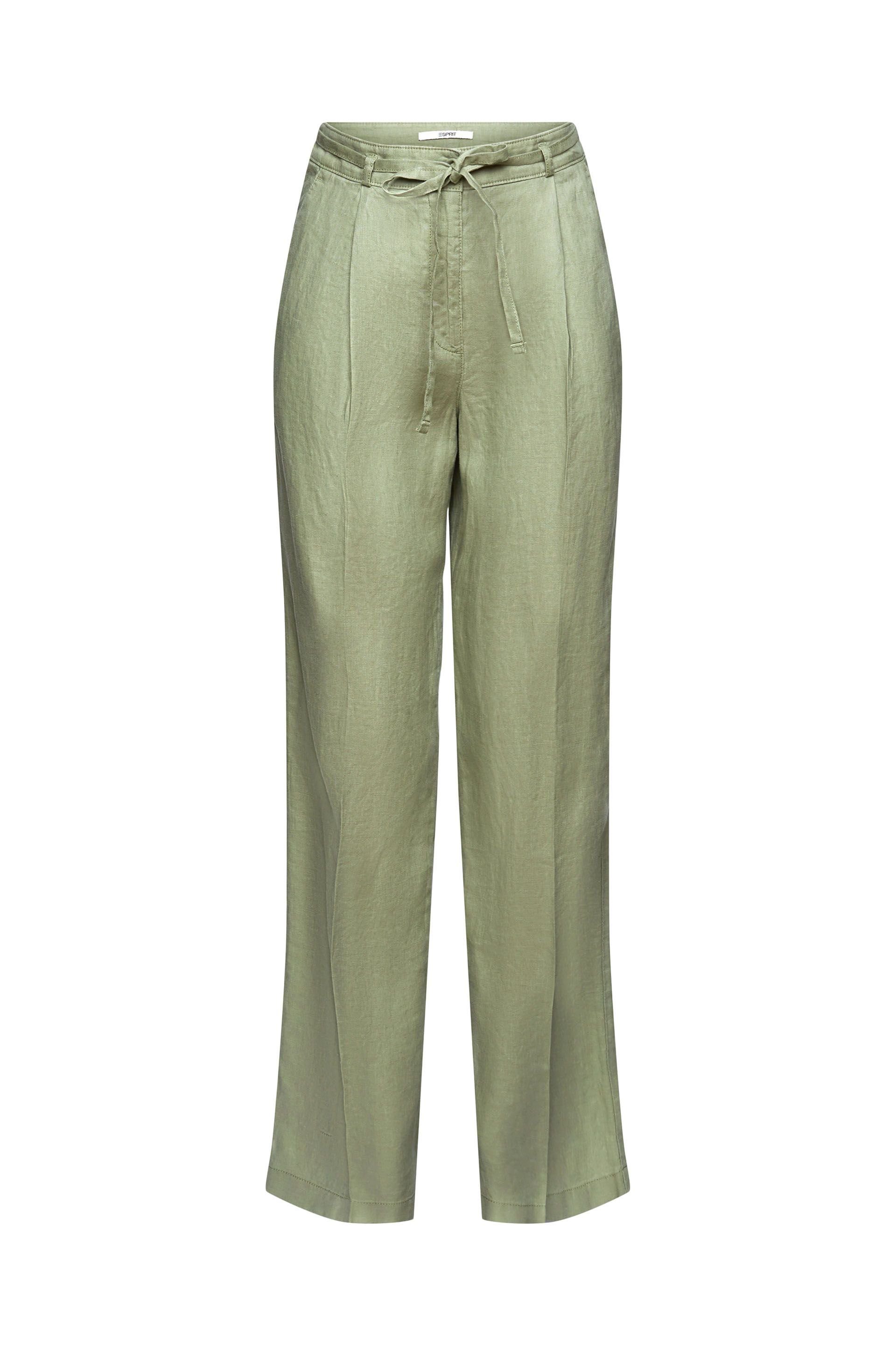 khaki Esprit Stoffhose light