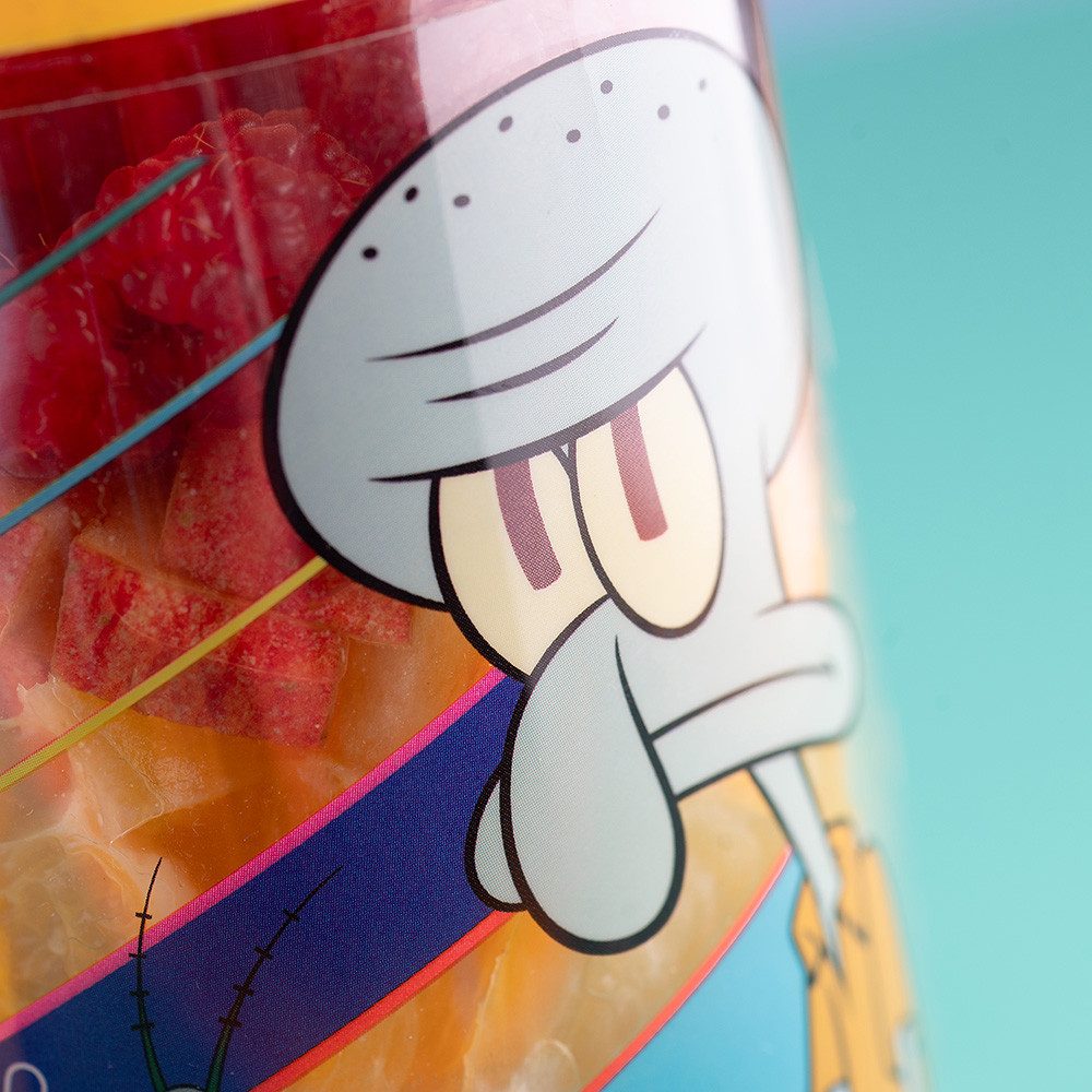 KOZIOL Trinkflasche BUDDY SNACK 0,5 SPONGEBOB SQUIDWARD Snackpot