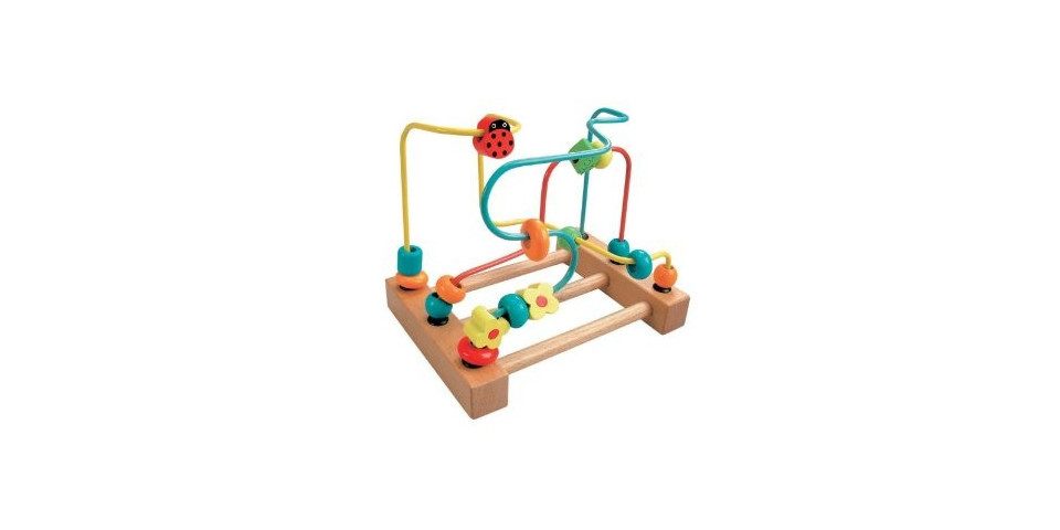 BINO Motorikschleife Bino 84184 - Motorikschleife Marienkäfer, Höhe: 16 cm