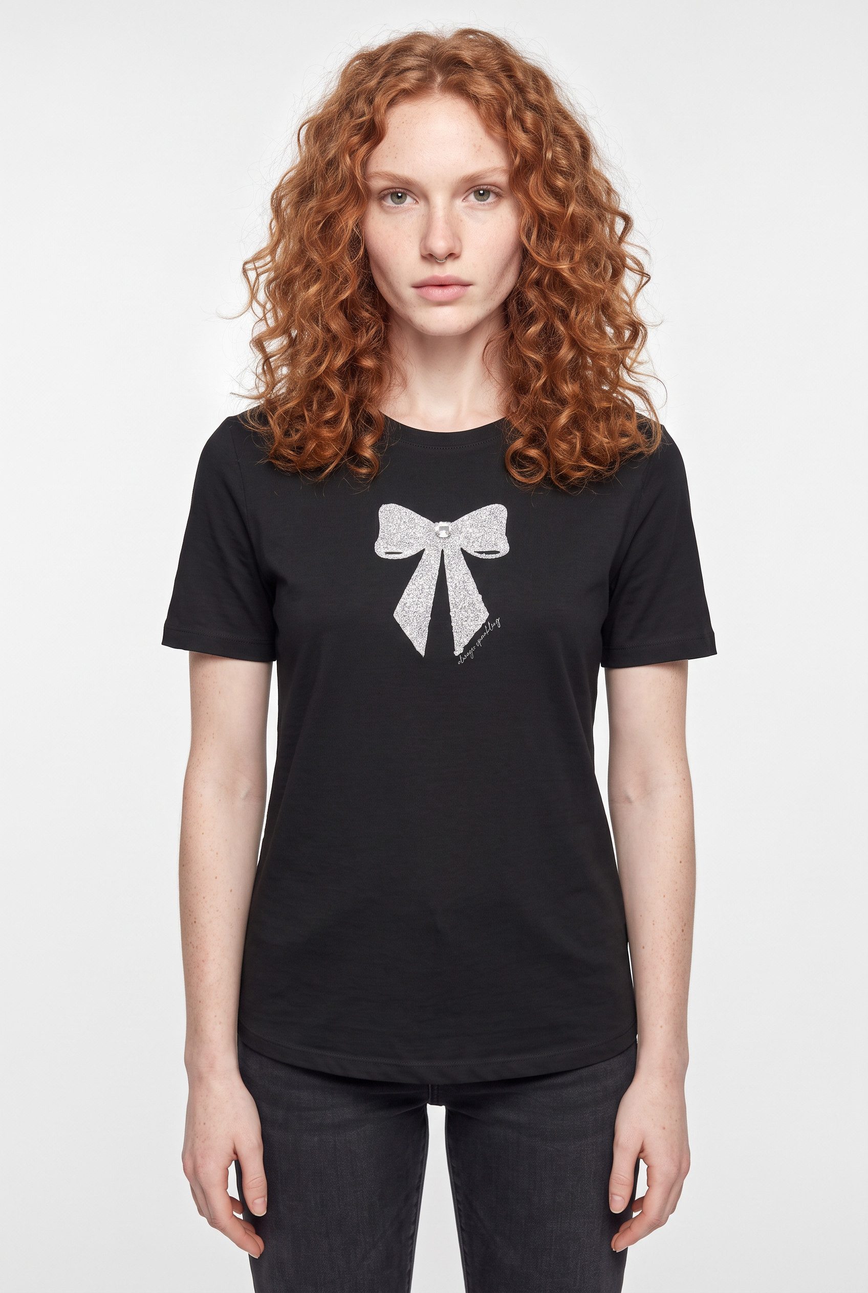ONLY Kurzarmshirt ONLKITA S/S LUXE JRS NOOS Baumwolle, regular fit