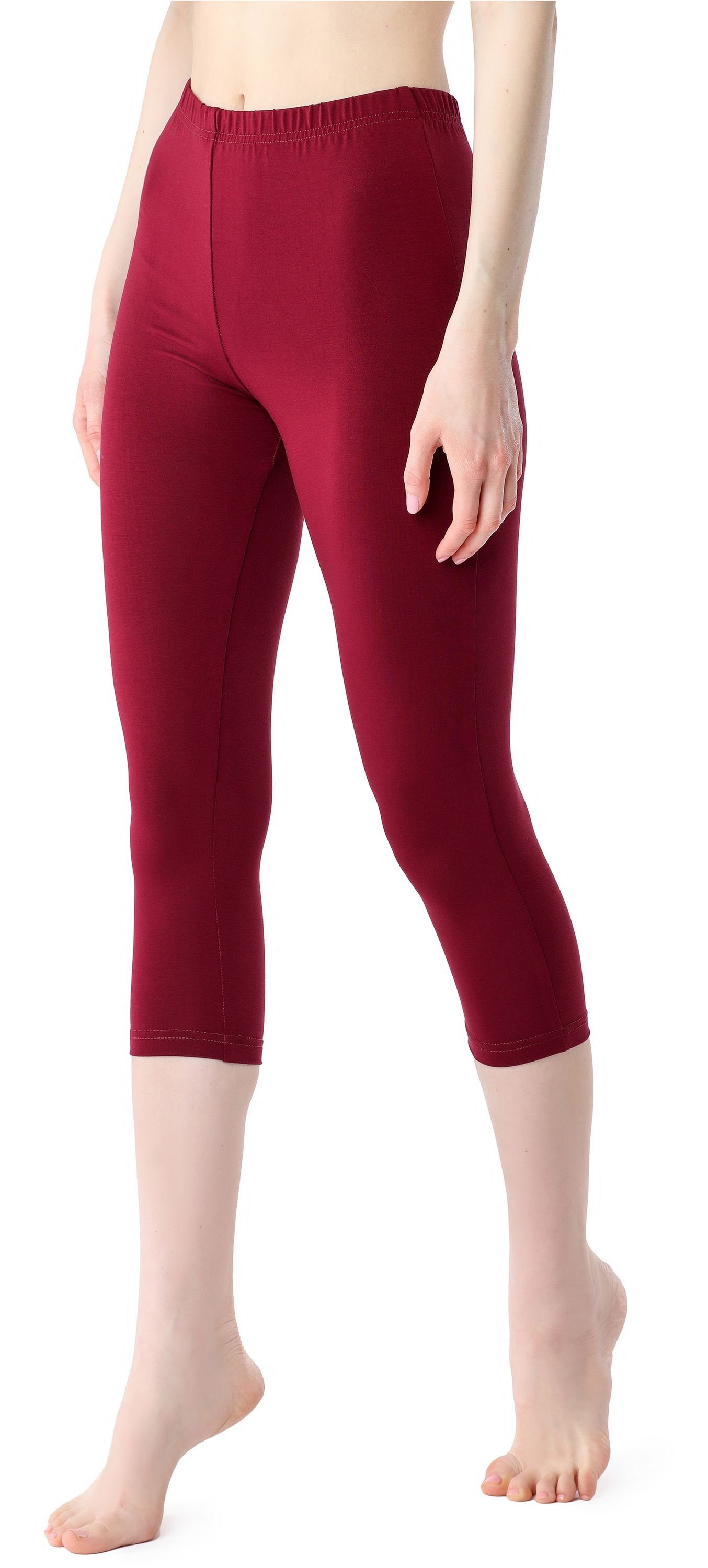 Bellivalini Leggings Damen Leggings 3/4 aus Viskose BLV50-204 (1-tlg) elastischer Bund