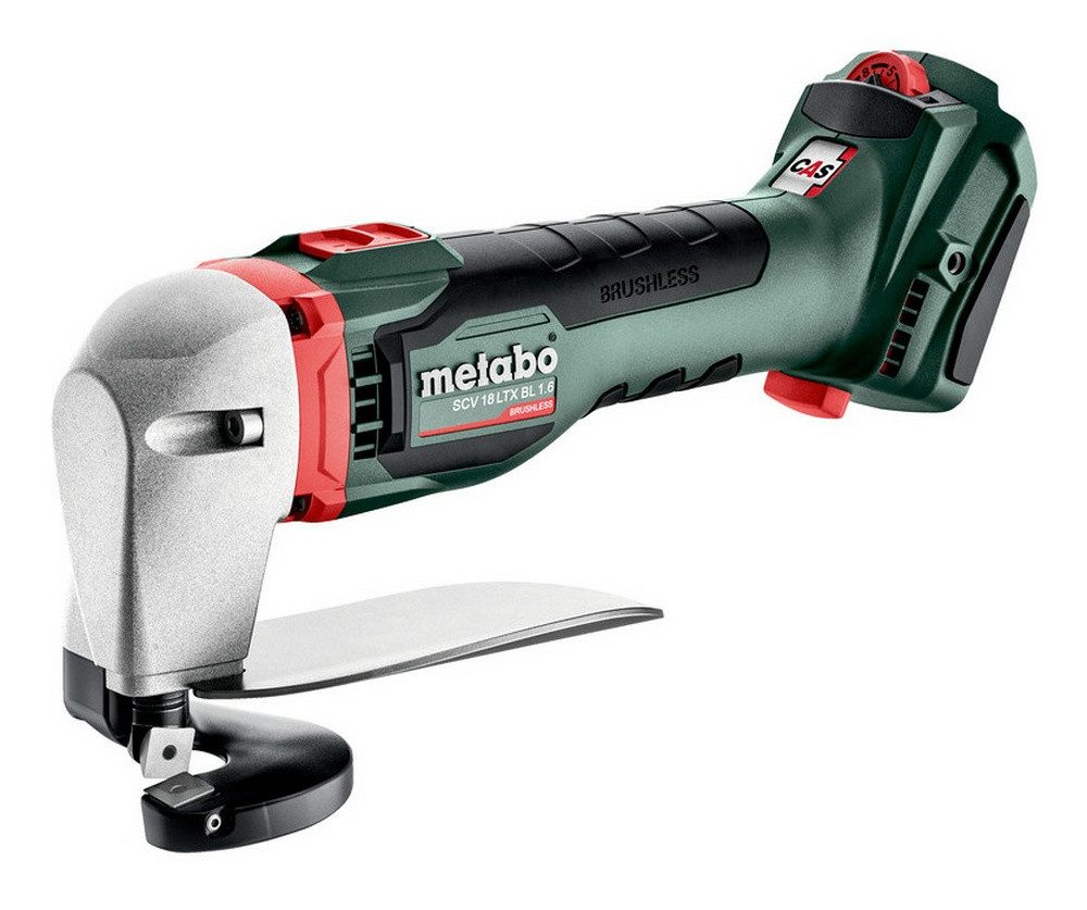 metabo Akku-Blechschere SCV 18 LTX BL 1.6, 18 in V, Ohne Akku im MetaLoc Koffer