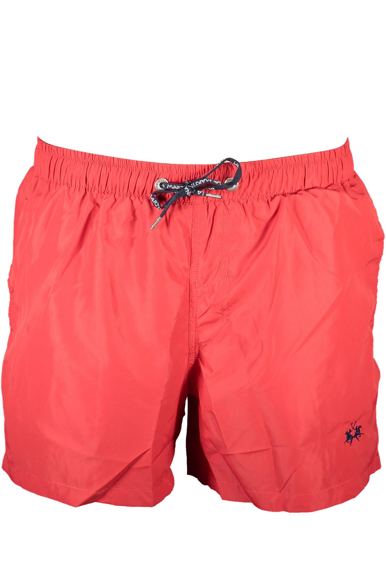 La Martina Купальные шорты  Herren-Badeslip Rot: Stilvoll & Bequem mit Elastikbund und Stickerei