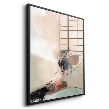 DOTCOMCANVAS® Acrylglasbild Elegant Demeanor - Acrylglas, Acrylglasbild beige braun moderne abstrakte Kunst Druck Wandbild