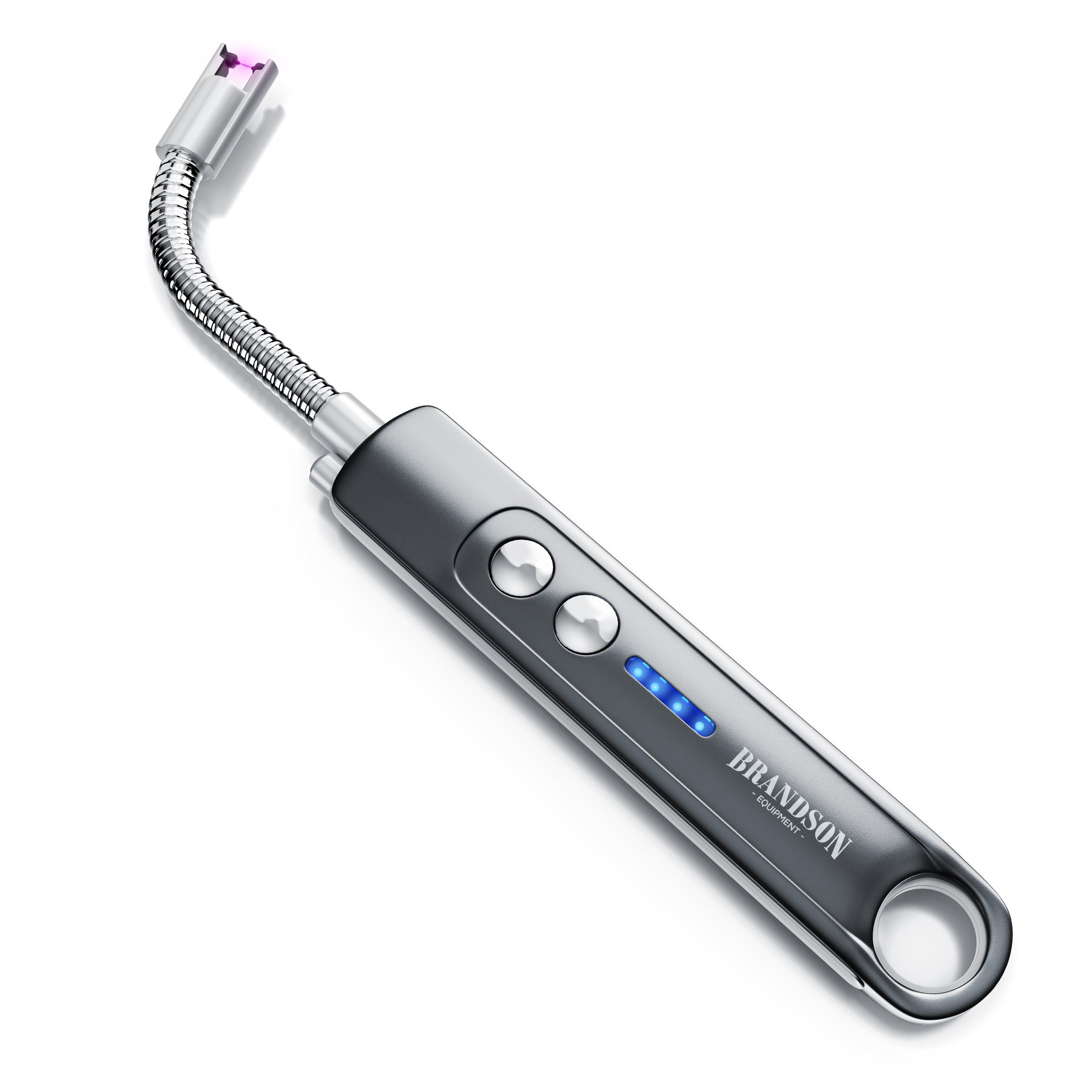 Brandson Feuerzeug elektrisch, Lichtbogen Stabfeuerzeug USB aufladbar (1-St), Kerzenanzünder für Küche, Kerzen, Gasherde, Grill, Kamin, flammenlos