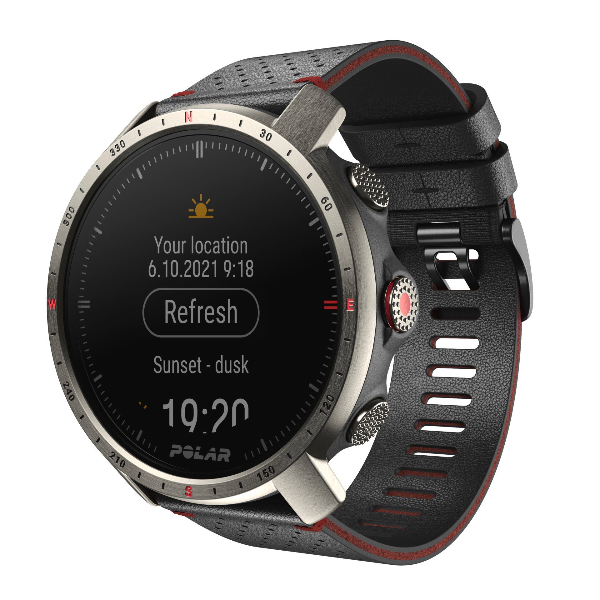 Polar GRIT X PRO Smartwatch (3,05 cm/1,2 Zoll, Proprietär), GPS Navigation 10 ATM