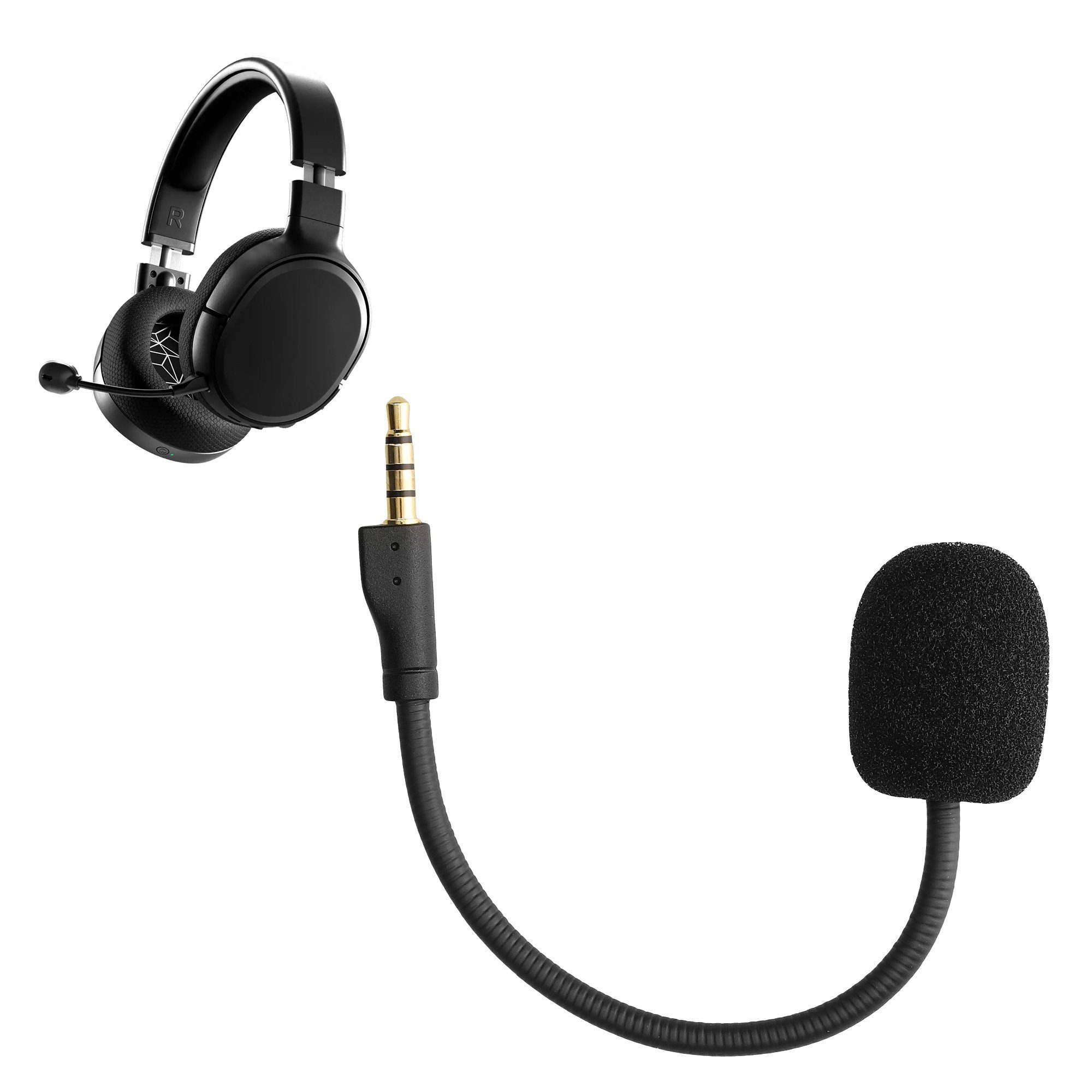 Zubehör Arctis 1 Gaming-Headset kwmobile Ersatz Kopfhörer für Mikrofon (Headset Microphone) Steelseries