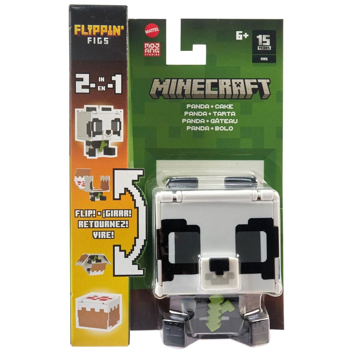 Mattel® Spielfigur Mattel HTL48 - Minecraft - 2 in 1 Spielfigur: Panda & Kuchen