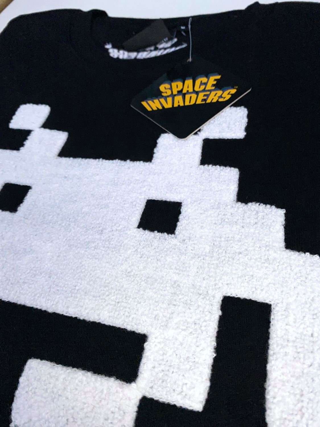 Games Sweatshirt INVADERS Space Retro SPACE schwarz Sweatshirt Chenille Invaders