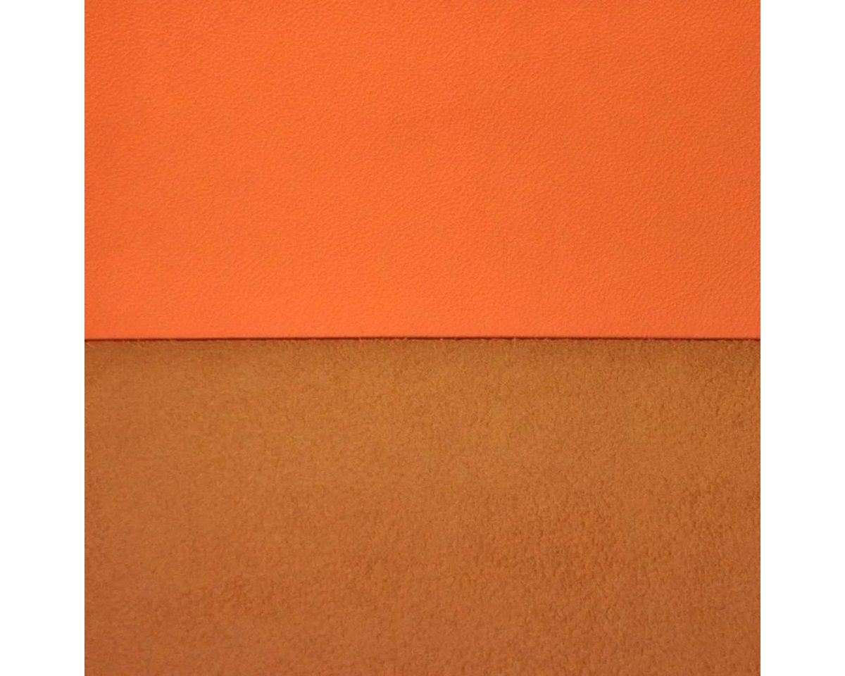 Thumbnail - Stofferia Stoff Kunstleder Premium Lederimitat Daytona Pastellorange, Breite 140 cm, Meterware