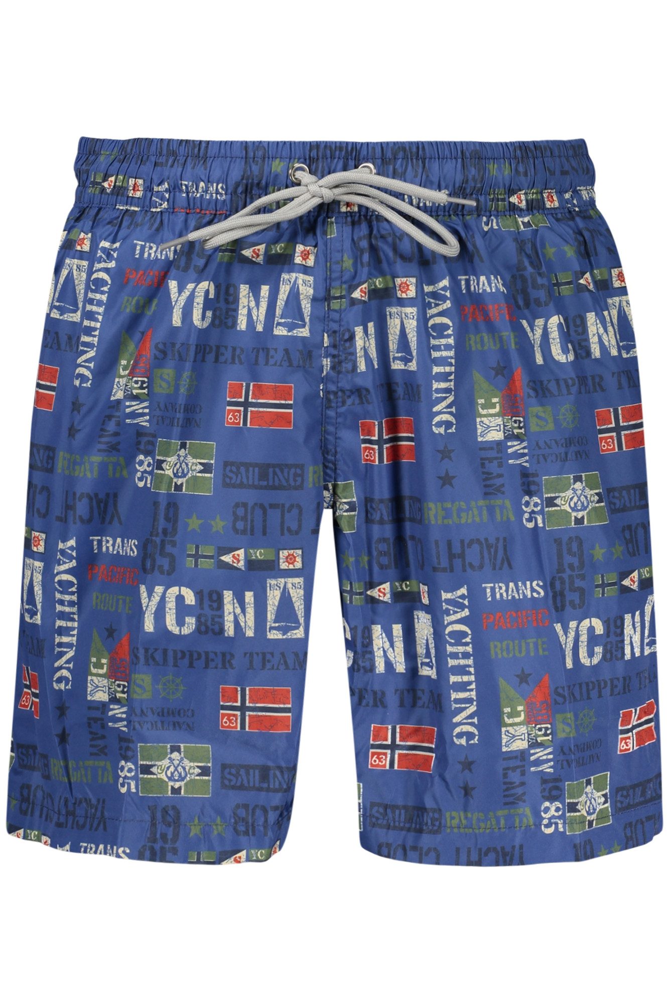 NORWAY 1963 Badeshorts Herren Badeshorts Blau mit Taschen und Elastikbund – Komfort und Sti