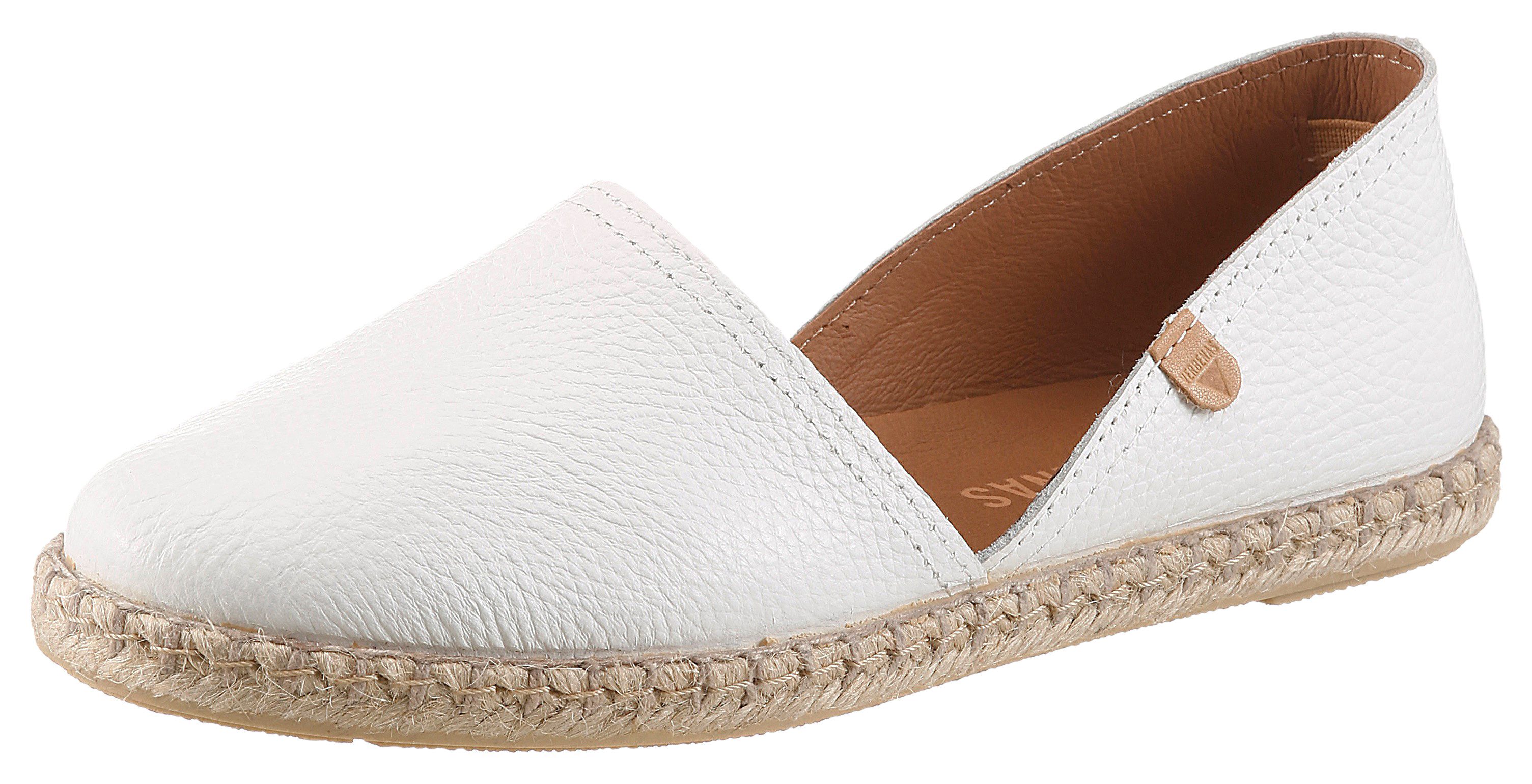 VERBENAS CARMEN Espadrille Slipper, Sommerschuh, Urlaubsschuh, Flat mit Rahmennaht