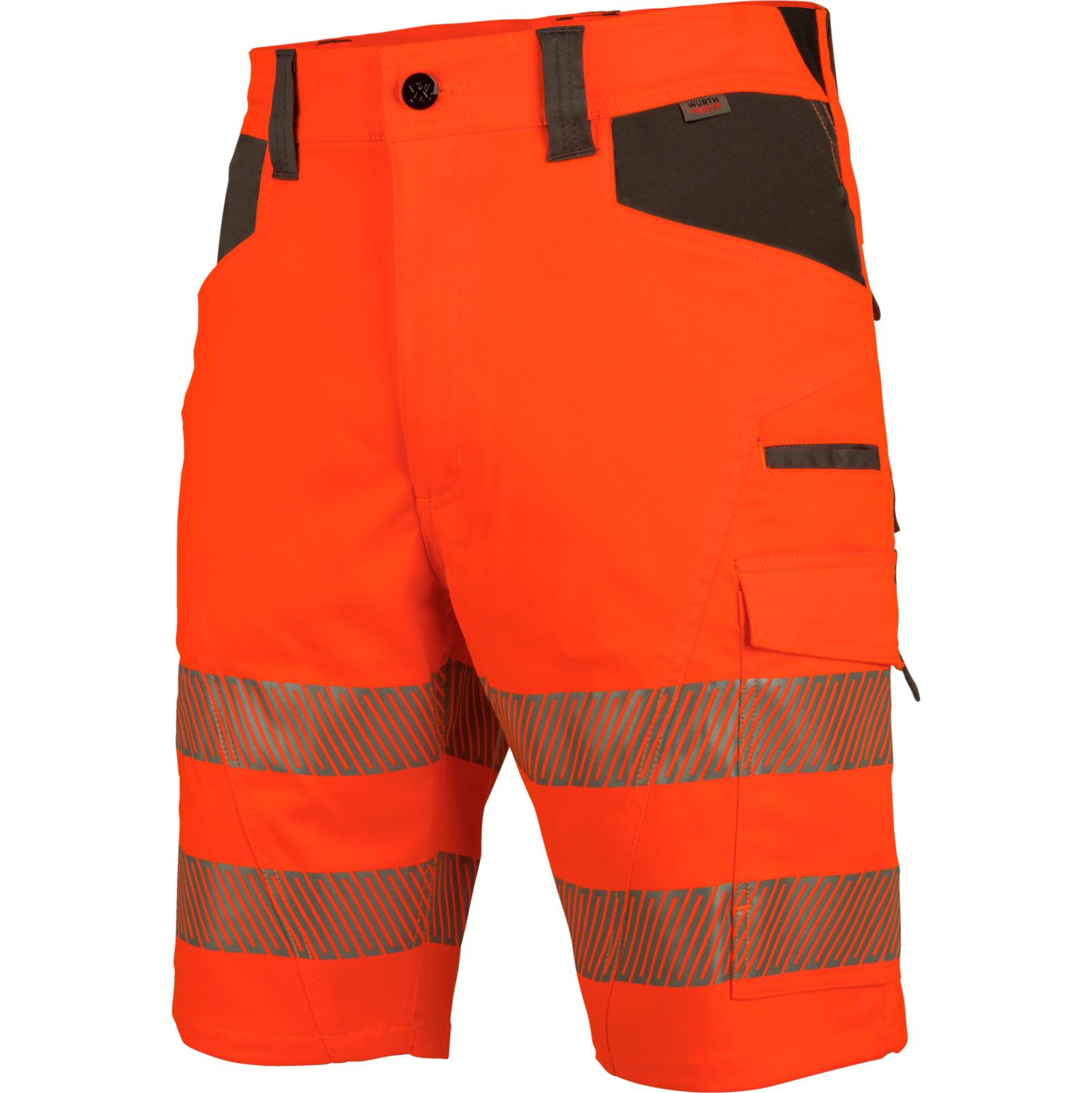 Würth MODYF Arbeitsshorts Neon EN 20471 1 Kurze Warnschutzhose für Herren Strapazierfähige, komfortable HI-VIS Arbeits-Shorts