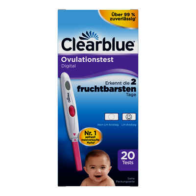 Clearblue Fruchtbarkeitstracker Clearblue Ovulationstest Digital, 20 Tests