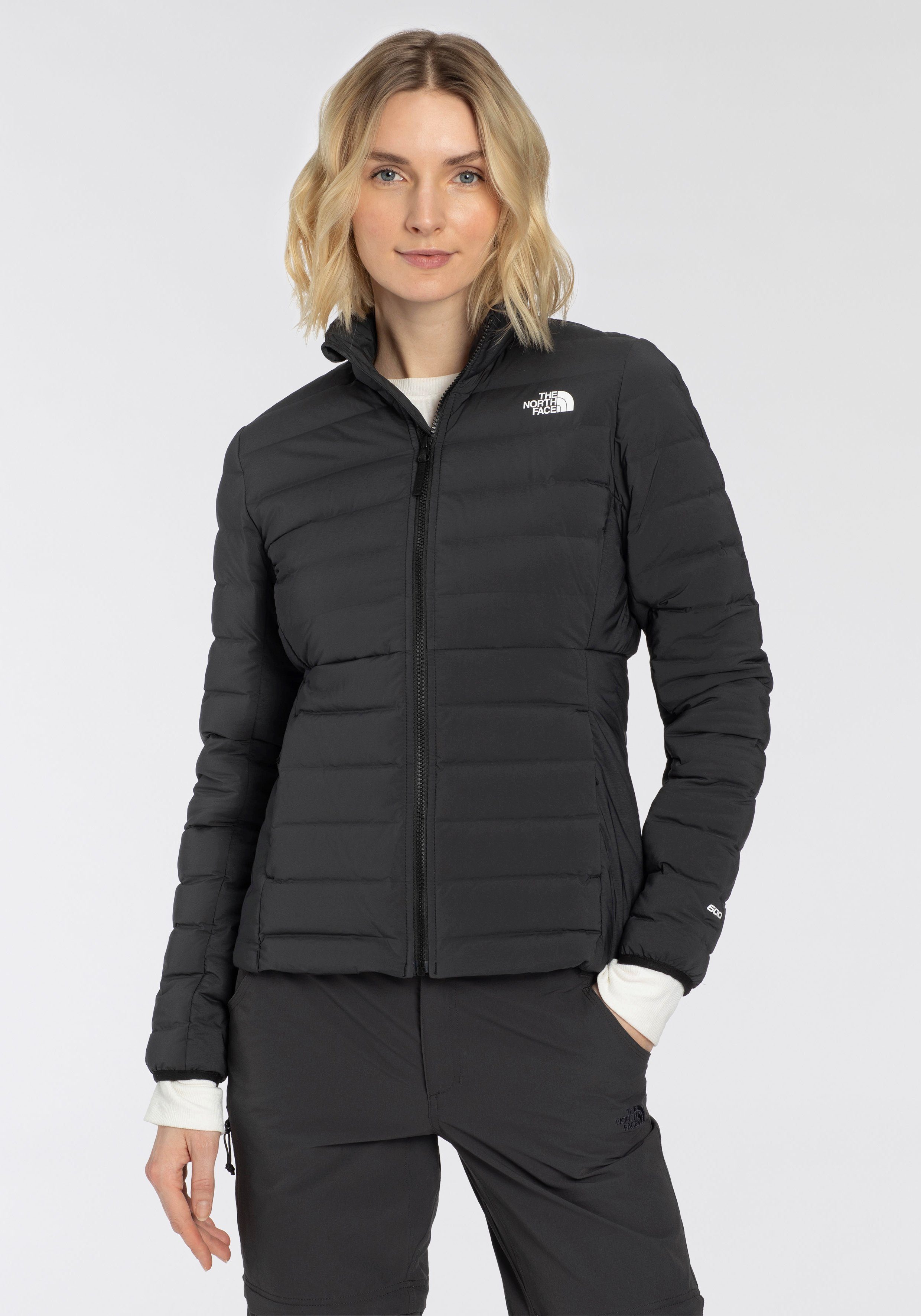 The North Face W BELLEVIEW JACKET mit STRETCH Logodruck DOWN Daunenjacke