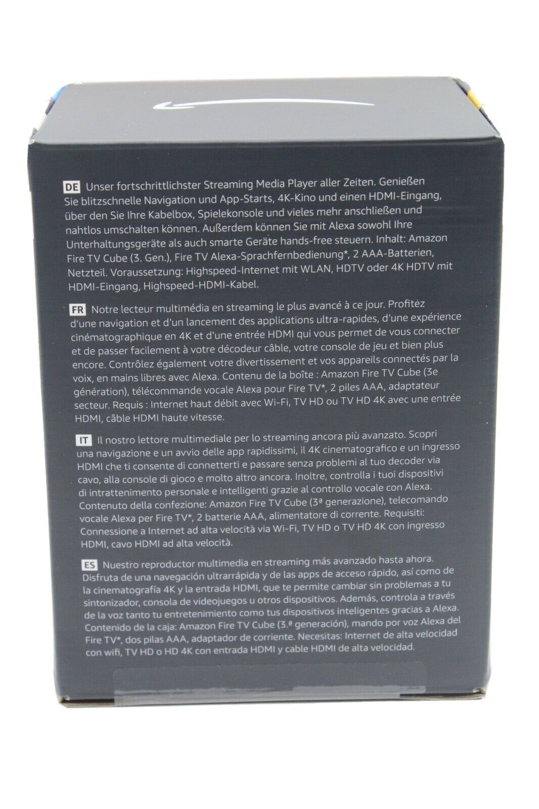 Amazon Streaming-Box Fire TV Cube 3. Generation, (Set, Amazon Alexa), Wi-Fi 6E 4k Ultra HD Netflix, Amazon Prime, Disney Mikrofon-aus-Taste