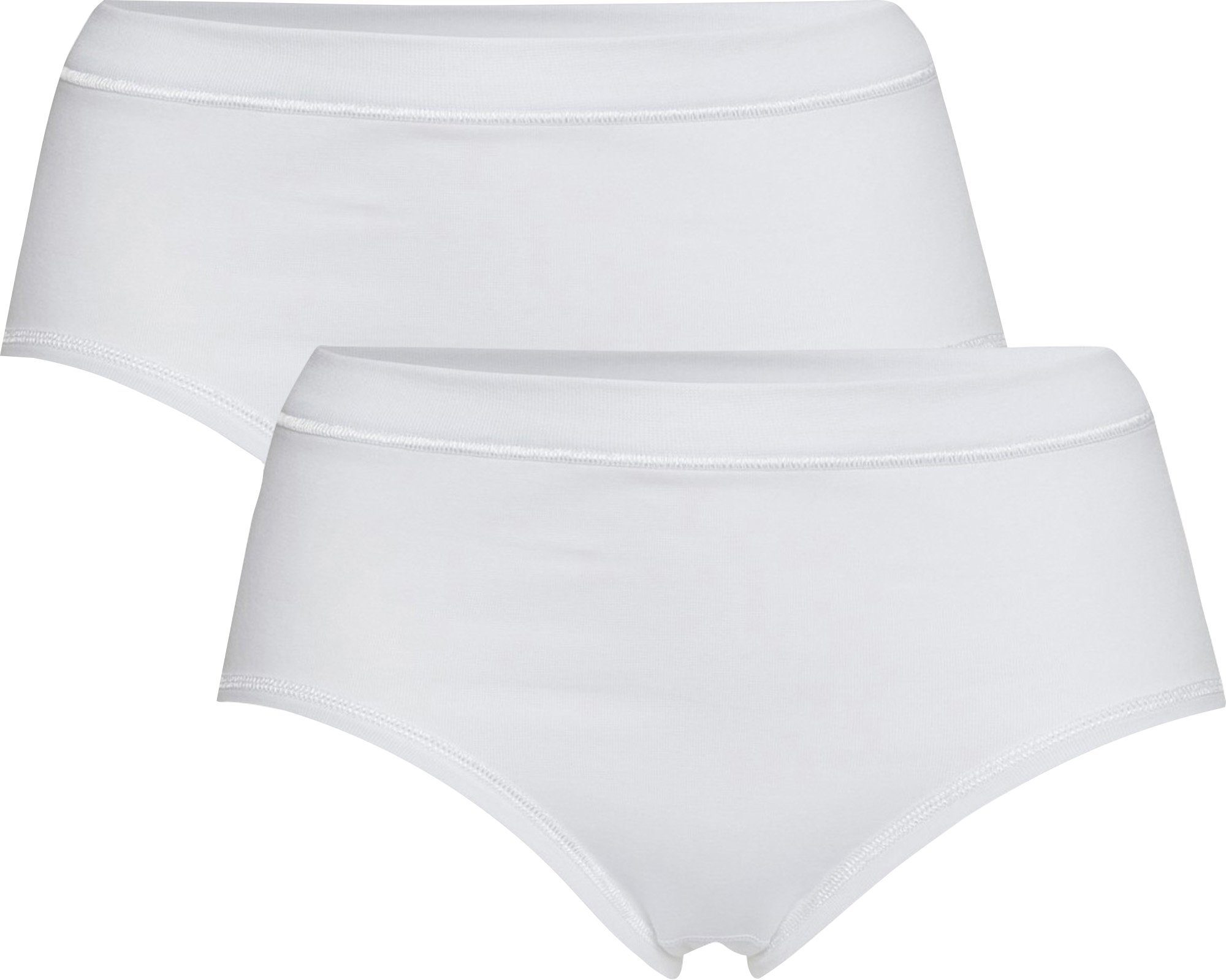 conta Slip Damen-Hüftslip 2er-Pack Feinripp Uni