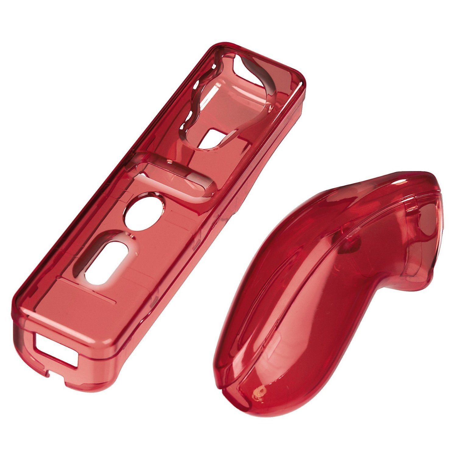 Hama Konsolen-Tasche Hard-Case Set Schutz-Hülle Cover Skin, passend für Nintendo Wii Wiimote Nunchuck Controller Fernbedienung