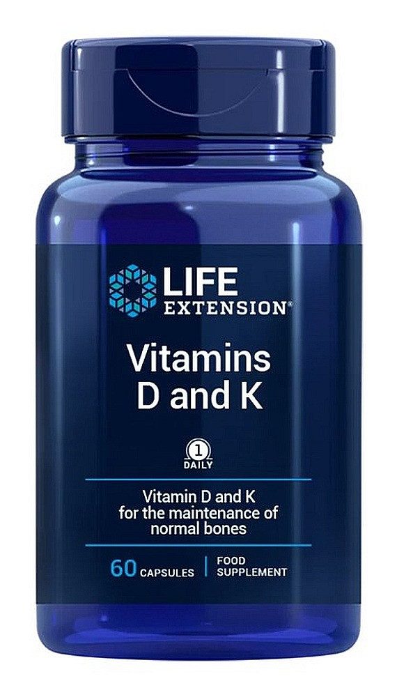 Life Extension Life Extension Vitamins D and K – 60 Kapseln Kapseln