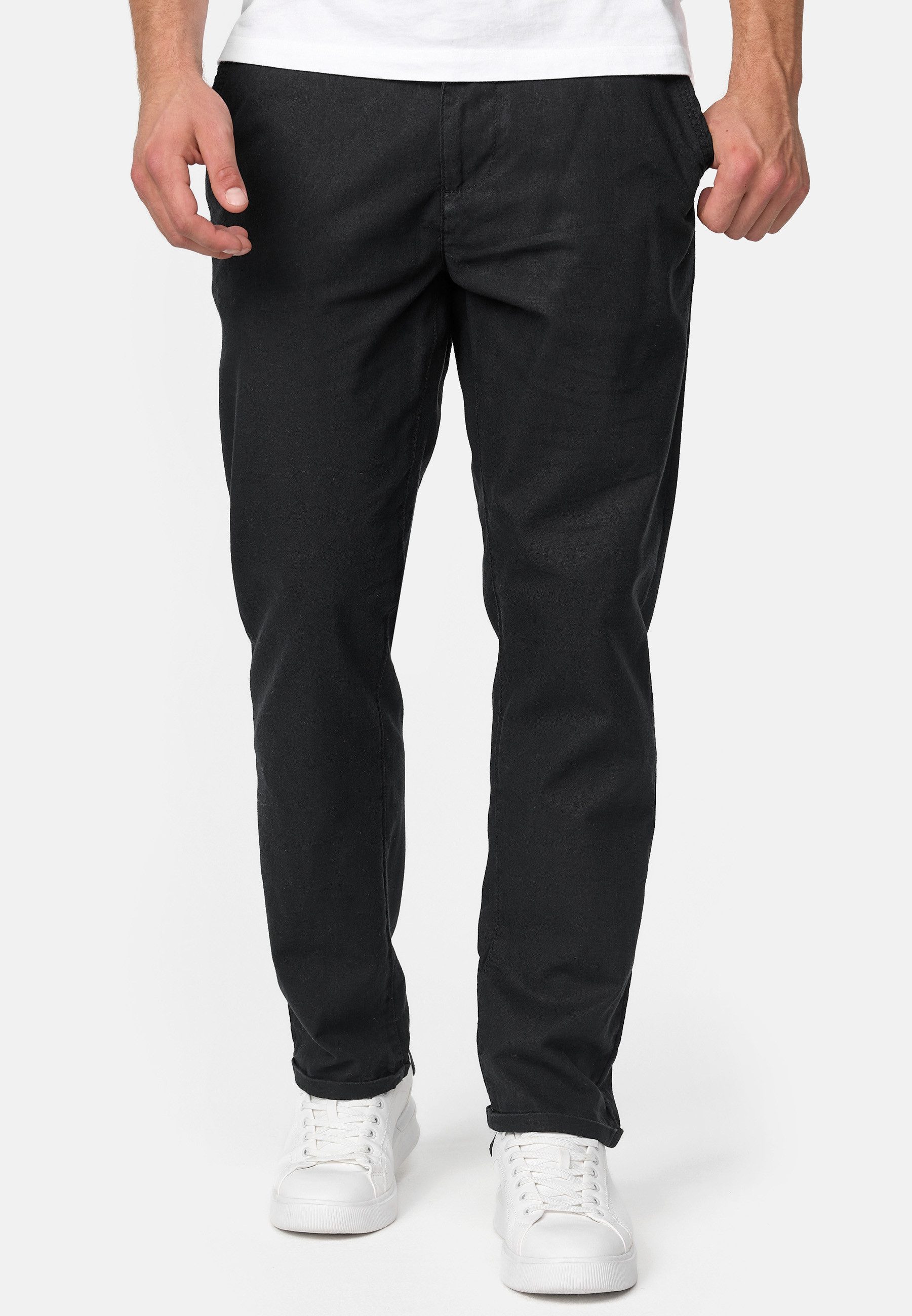 Indicode Leinenhose Herren Haverfield Sommerhose Leinen Herrenhose mit 4 Ta günstig online kaufen