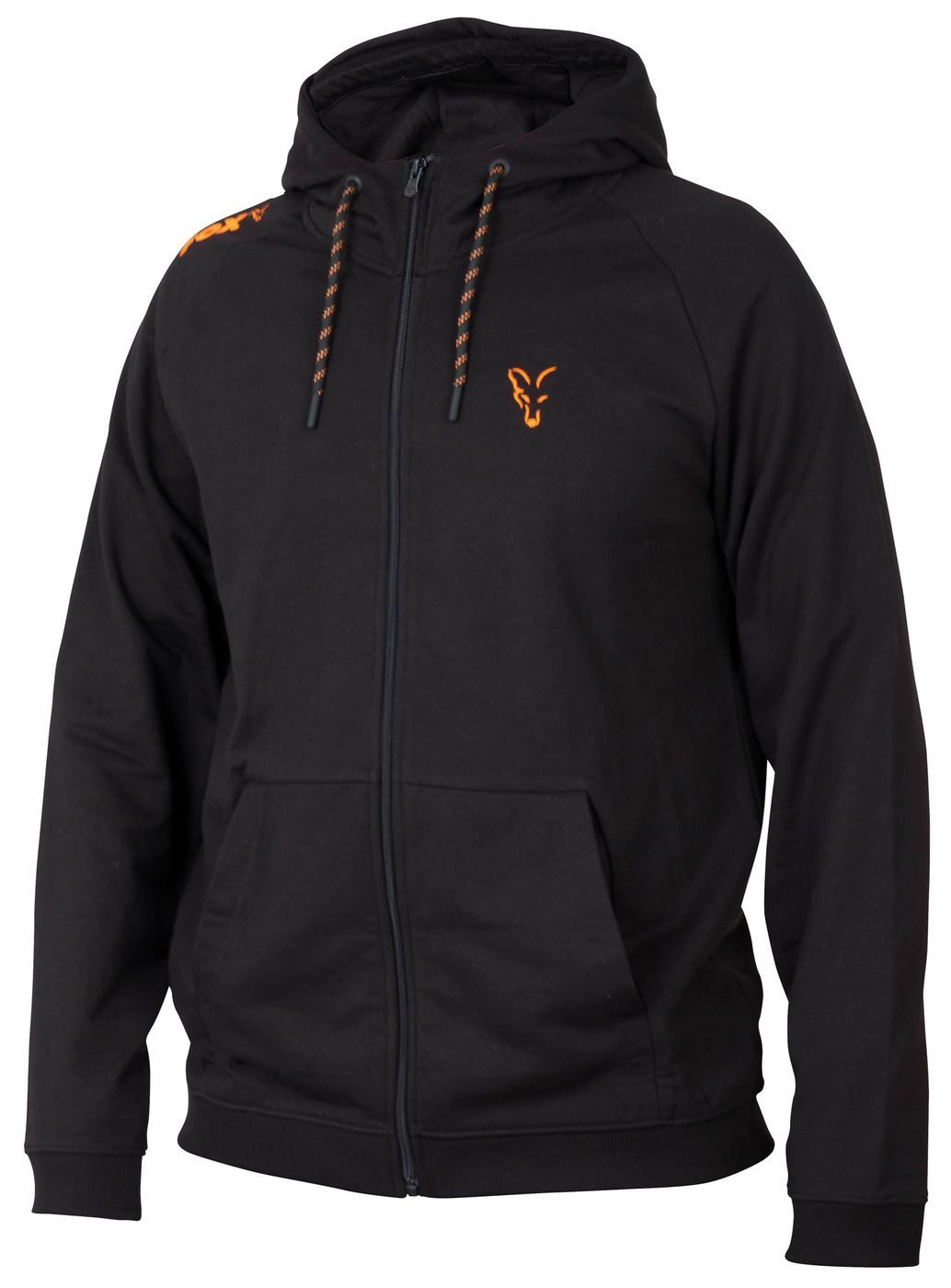 FOX International Kapuzenpullover Fox Collection Black Orange LW Hoodie - Kapuzenpullover
