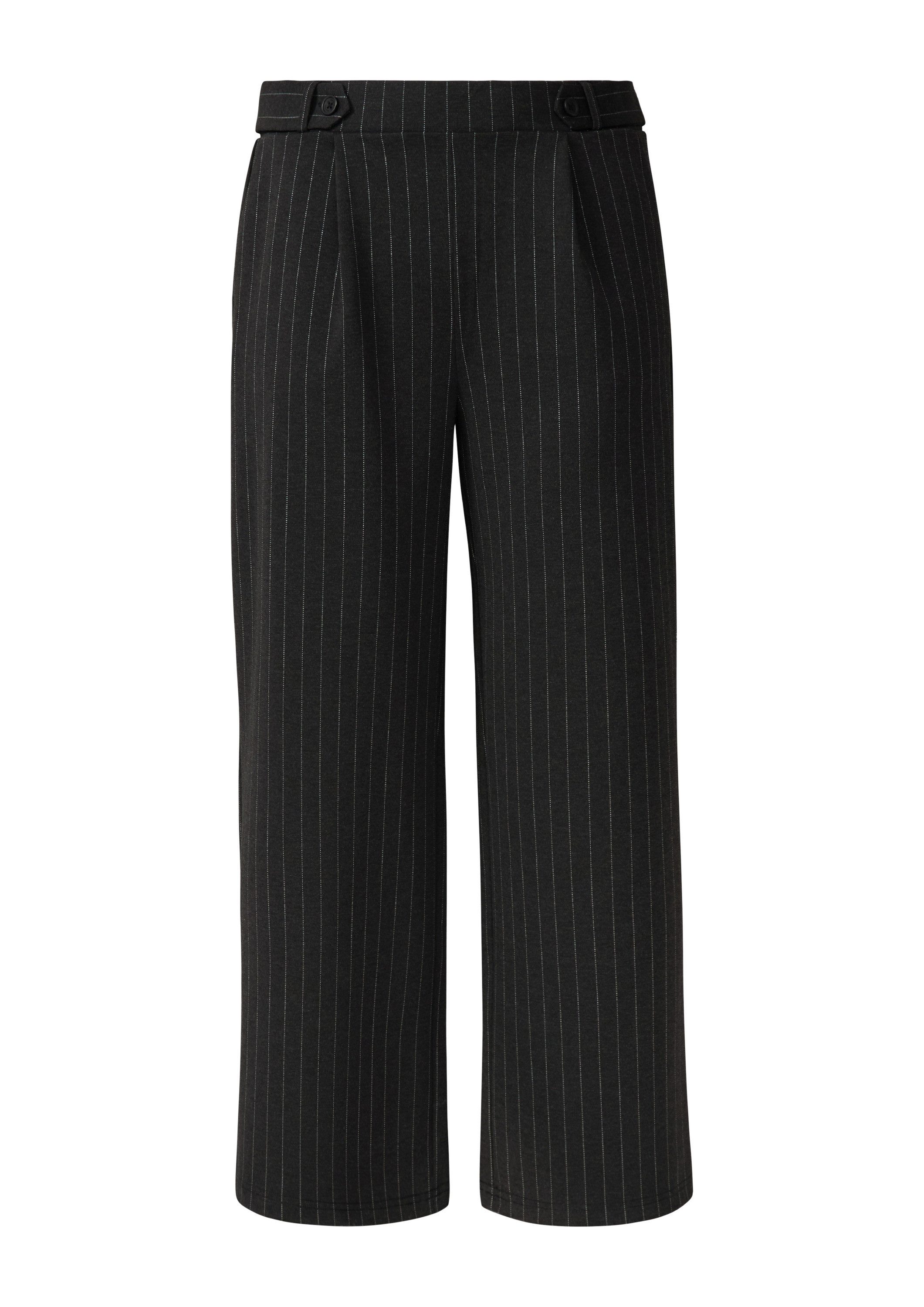 QS Chinos Hose Wide Leg-Hose aus Interlockjersey günstig online kaufen