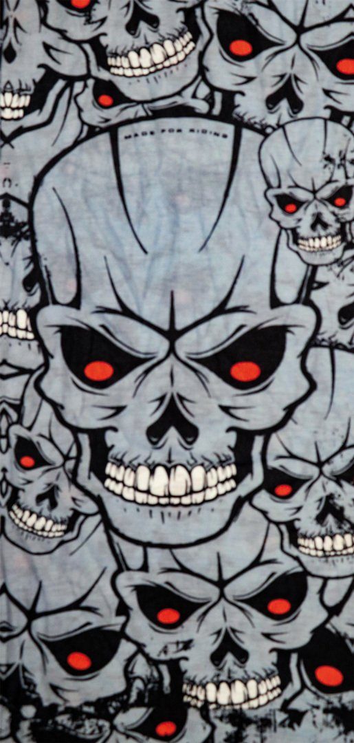 Modeka Multifunktionstuch Skulls Multifunktionstuch Grey