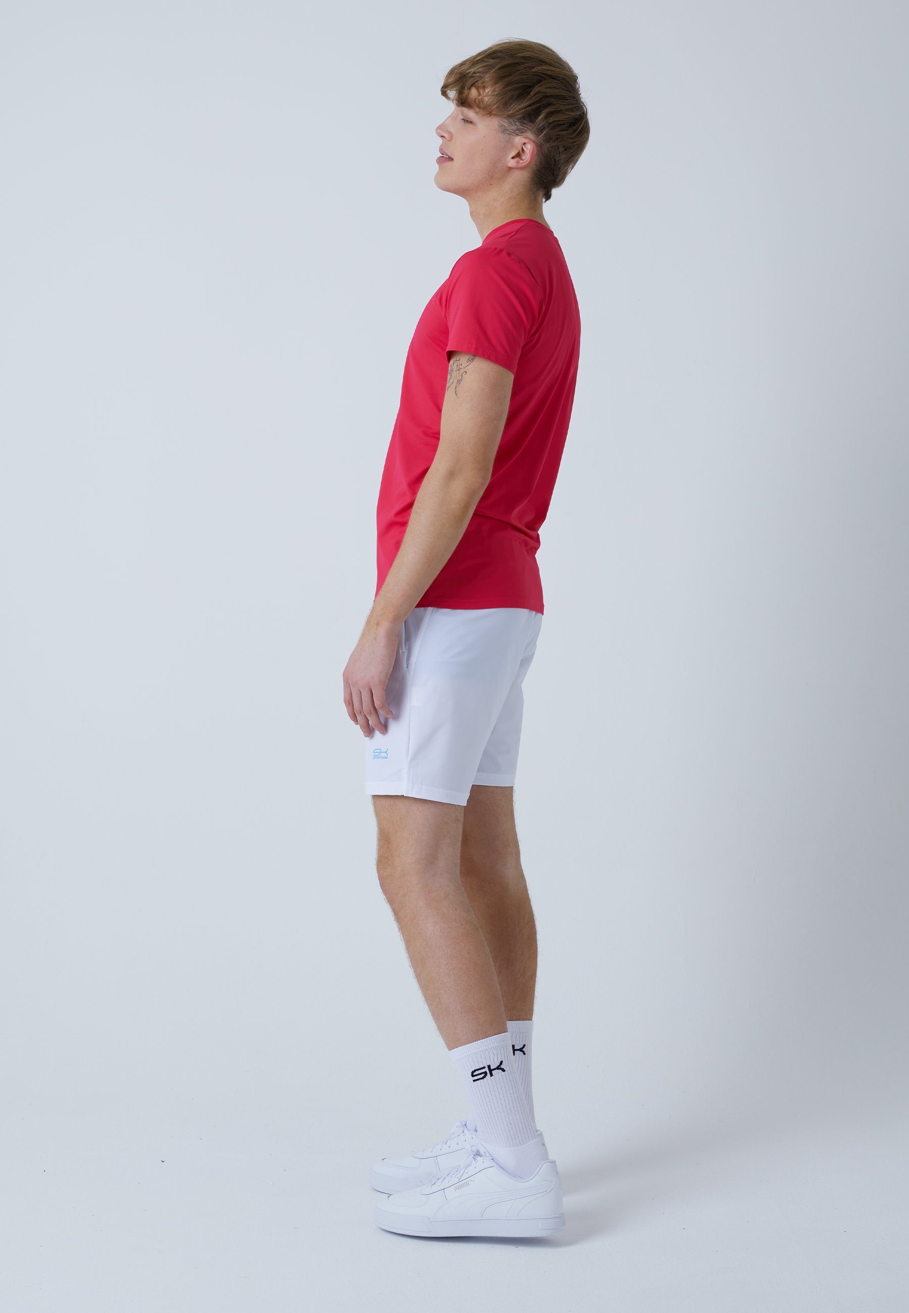 Jungen Funktionsshirt Rundhals Tennis SPORTKIND pink & Herren T-Shirt