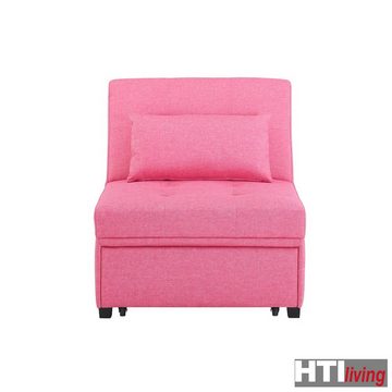 HTI-Living Relaxsessel Schlafsessel Magarete Pink (Stück, 1-St., 1 Sessel), Relaxsessel verstellbare Lehne Lendenkissen ausklappbar