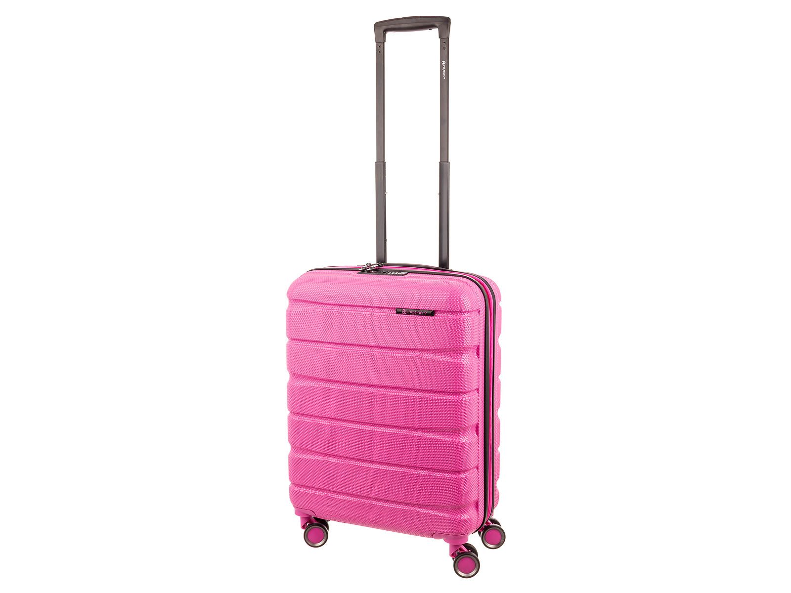 Franky Handgepäckkoffer ABS13 55er Trolley Hartschale, 4 Rollen, Dehnfalte