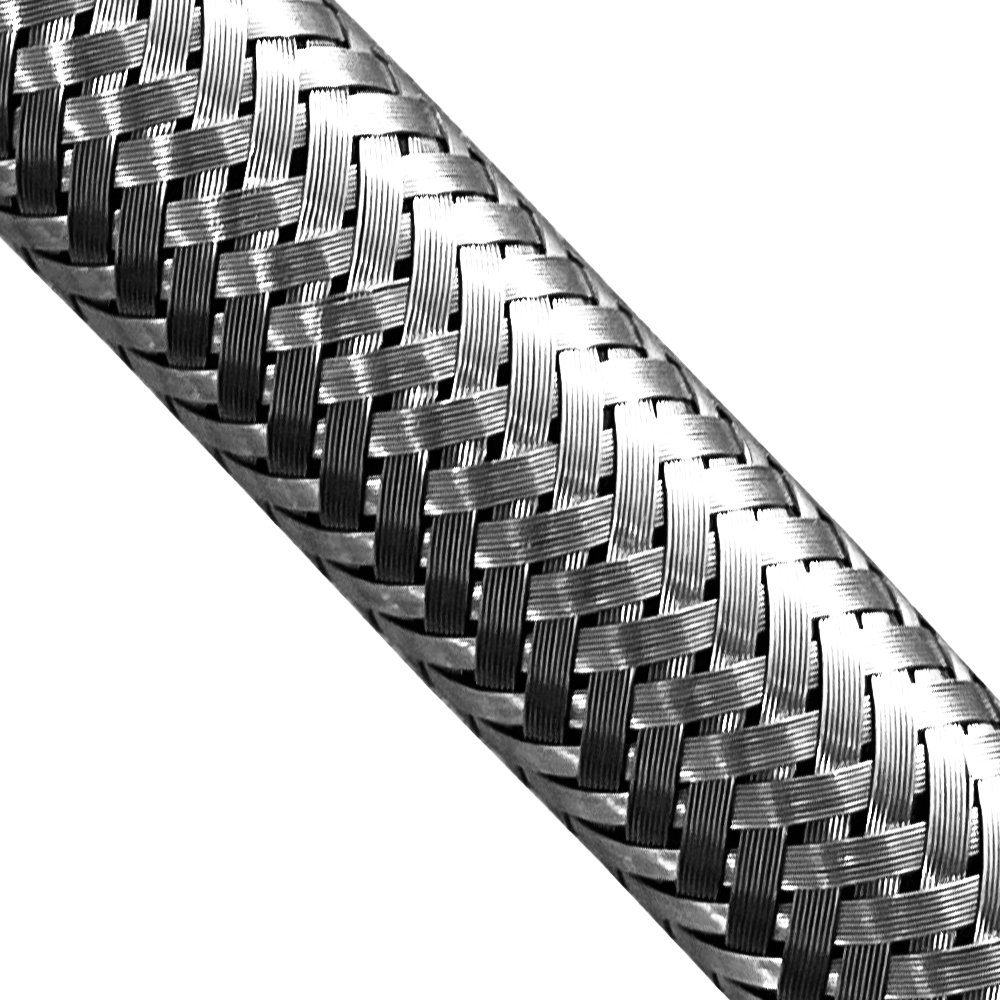 Sanlingo Flexschlauch Anschlussschlauch 1/2 Zoll Panzerschlauch Flexschlauch Silber 50 cm
