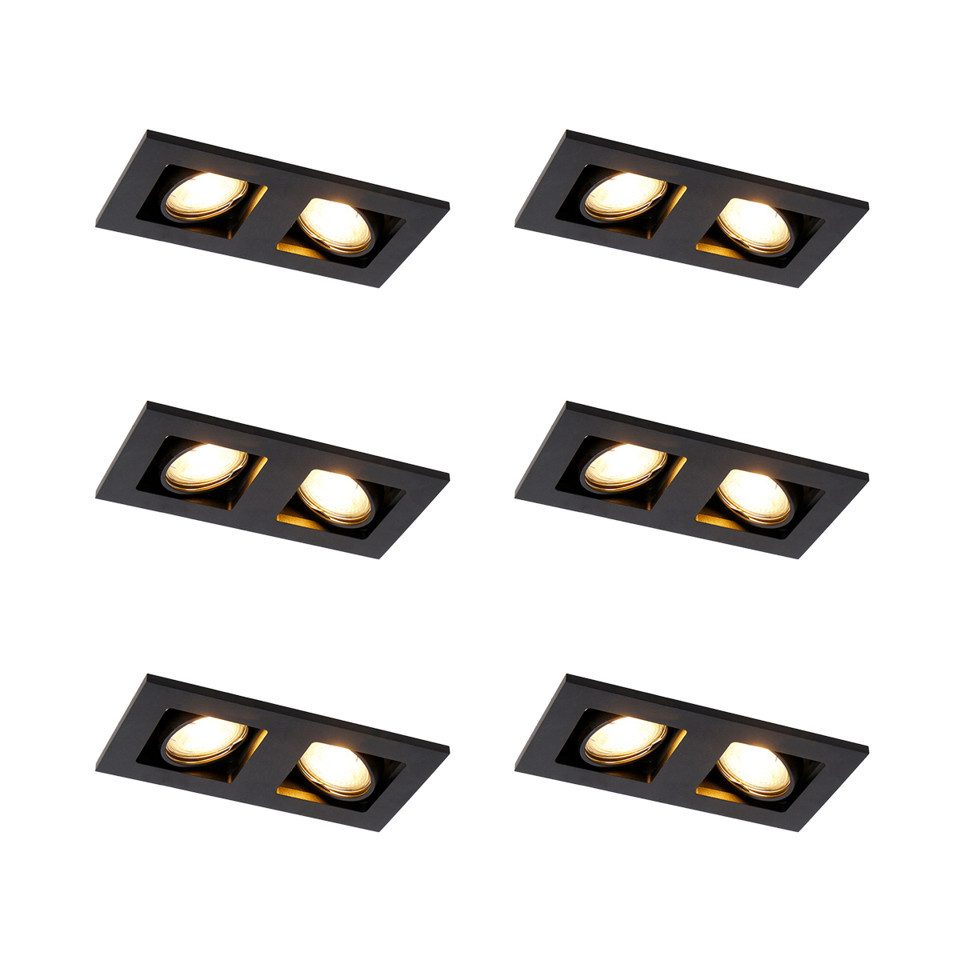 Qazqa LED Einbaustrahler 98339, ohne Leuchtmittel, Warmweiß
