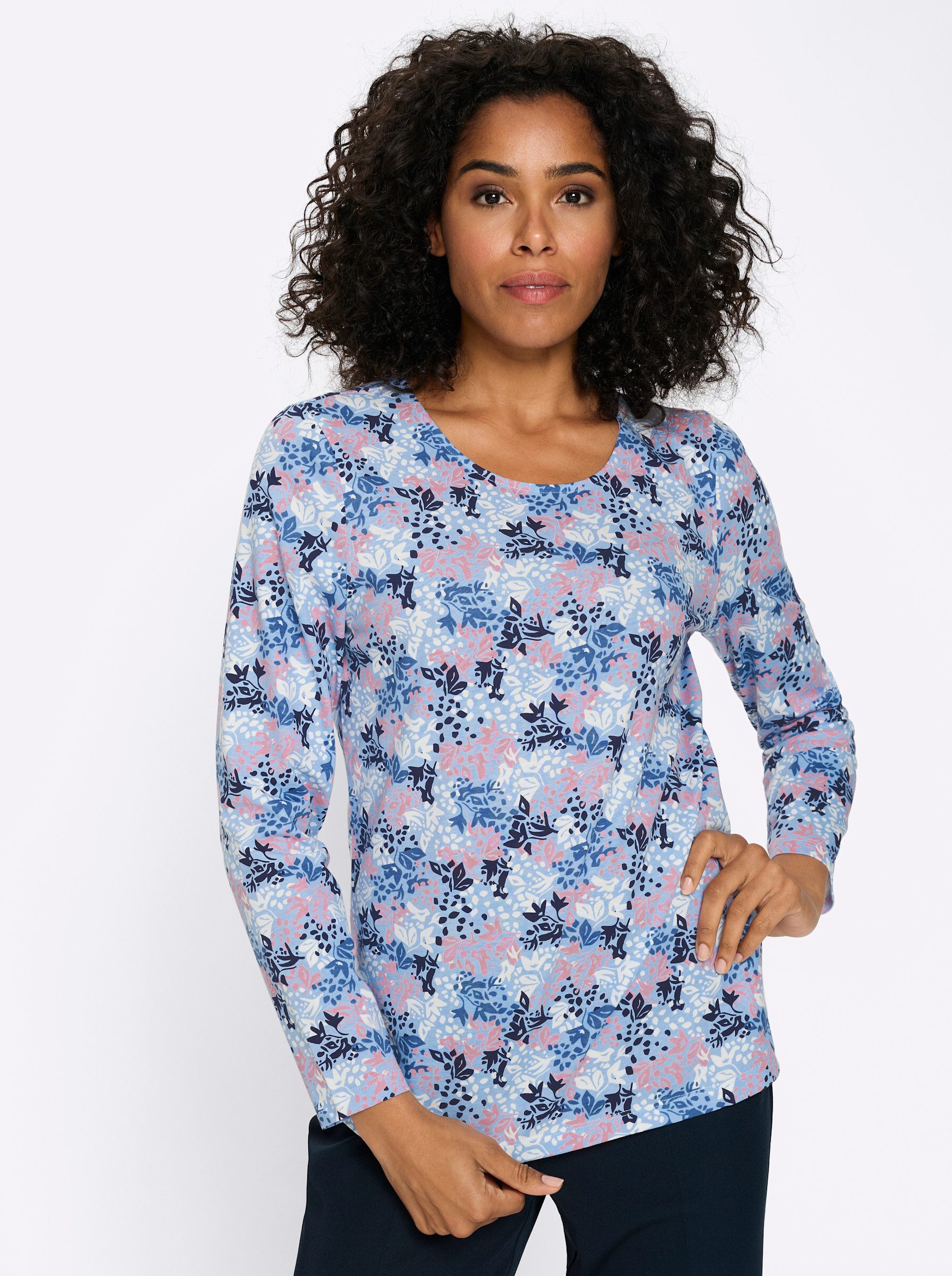 Sieh an! T-Shirt Langarm-Shirt Langarm