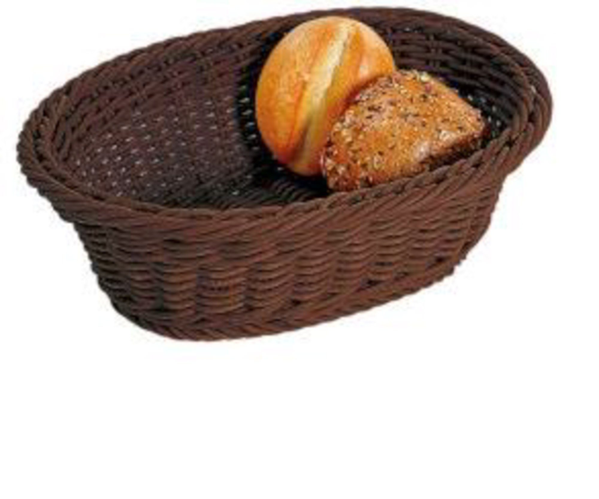 Kesper Brotkorb KESPER 9821 Brot- und Obstkorb oval Kunststoffgeflecht