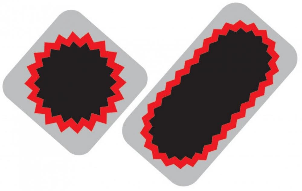 Rema Tip-Top Fahrradschlauch Rema Tip Top Flickenstreifen TT02 in Papiertüte 506 7103,(6xF1, 1xF2)