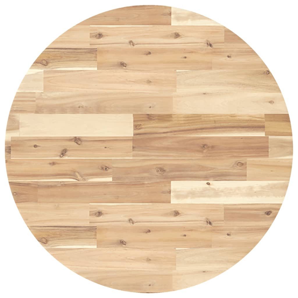 vidaXL Tischplatte Tischplatte Rund Ø70x4 cm Massivholz (1 St)
