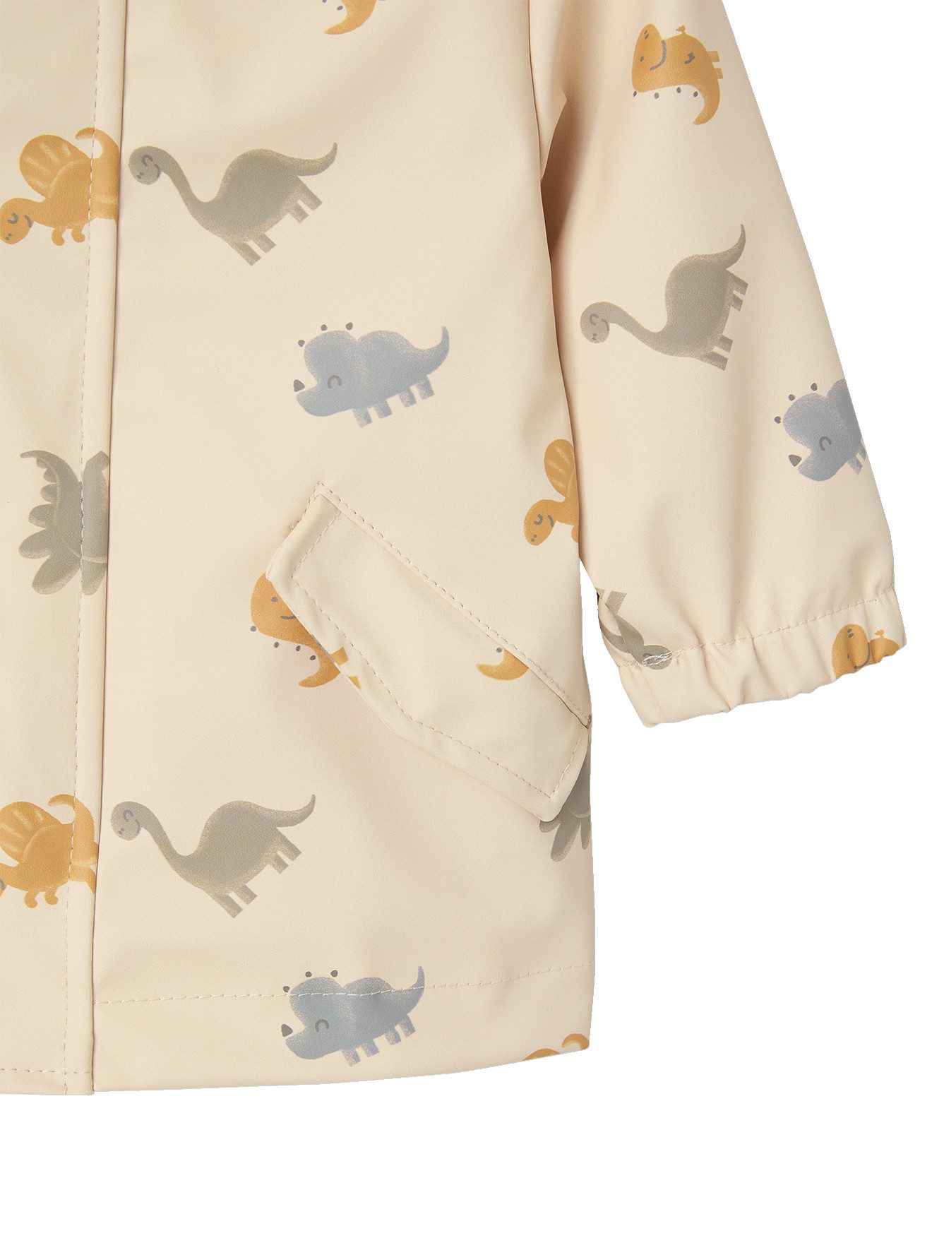 vertbaudet Regenjacke Baby Regenjacke mit Kapuze und Dinosauriern