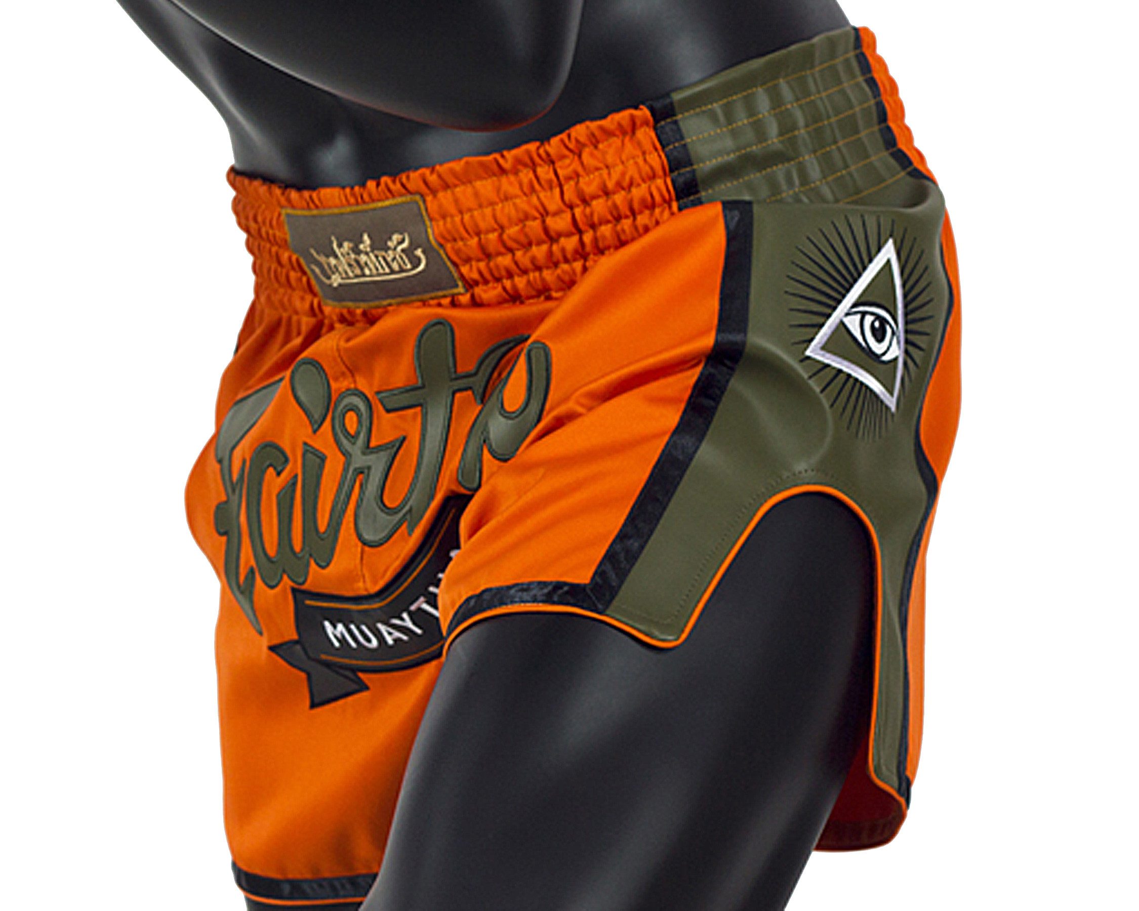 Fairtex Shorts Fairtex Muay Thai Short BS1705 Orange Satin Fairtex BS1705 – Authentische Thaibox Shorts aus Thailand