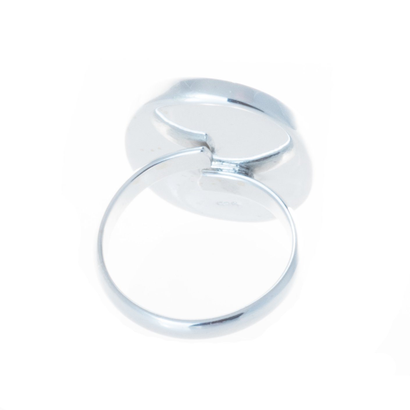 Fingerring Ring mit Abalone Muschel 2 cm rund, Mit Abalone Muschel 2 cm run günstig online kaufen