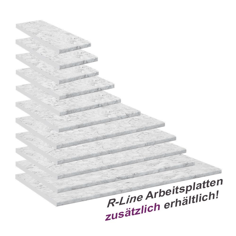 Vicco Unterschrank R-Line, Marmor Weiß, 60 cm (1-St)