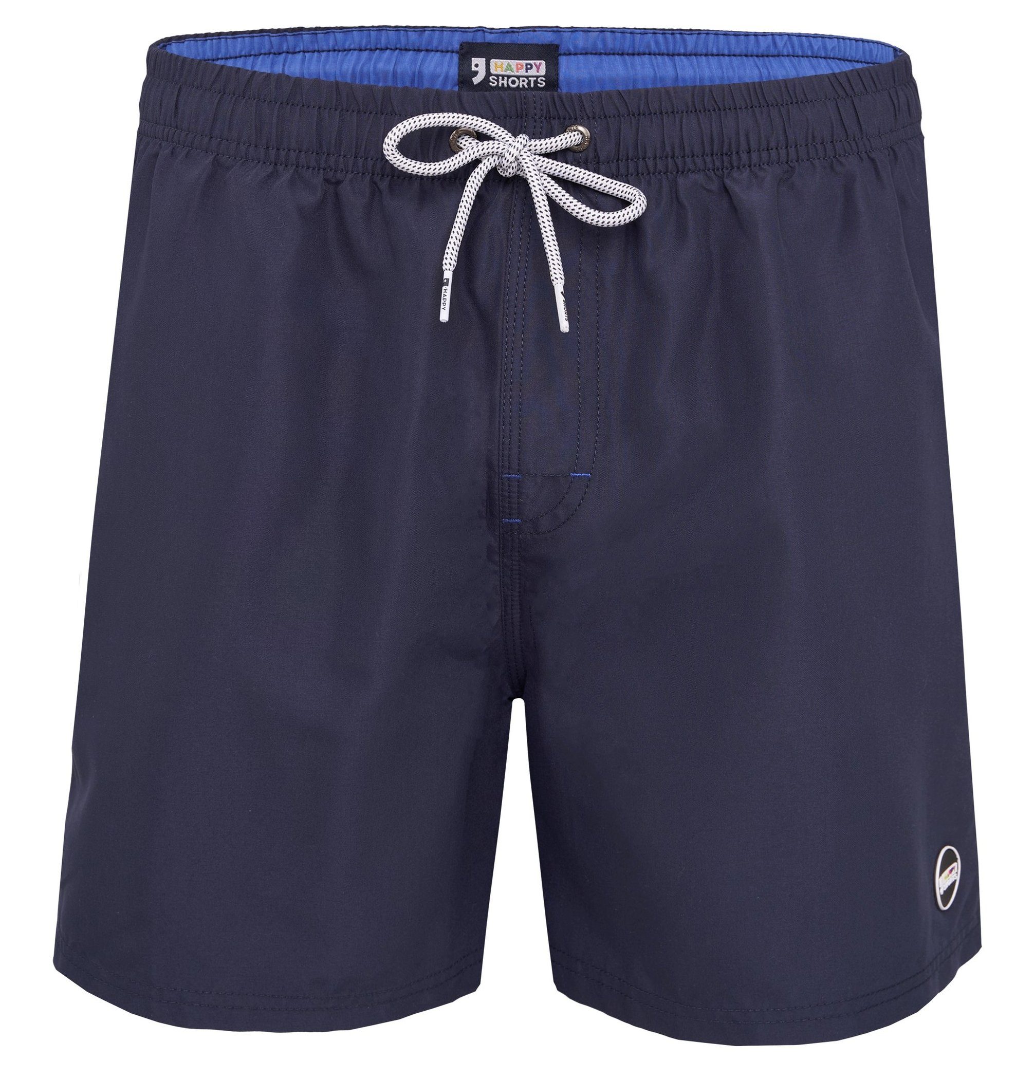 HAPPY SHORTS Badehose HAPPY SHORTS Herren Badeshorts Strandshorts Navy Basic S - XXL